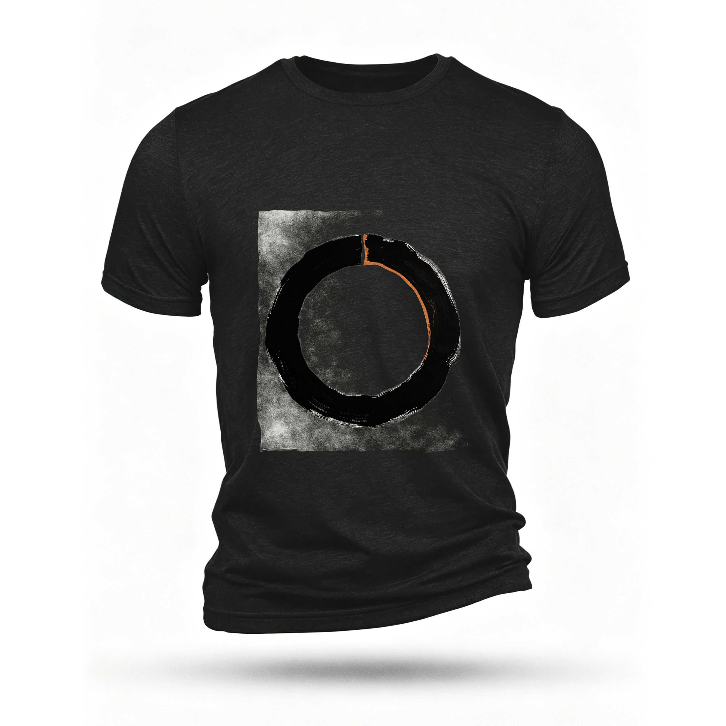 Black T-shirt, front print