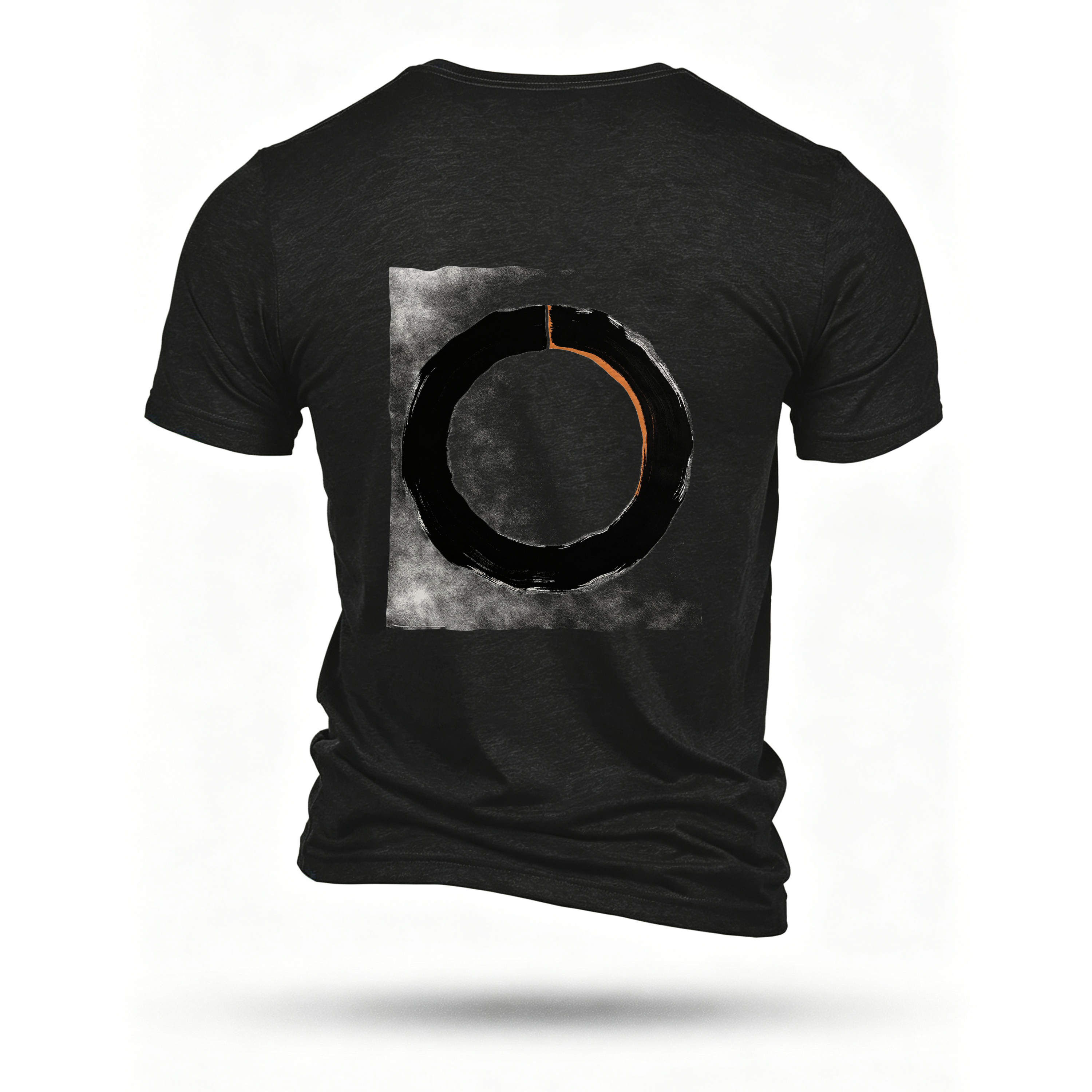 Black T-shirt, back print
