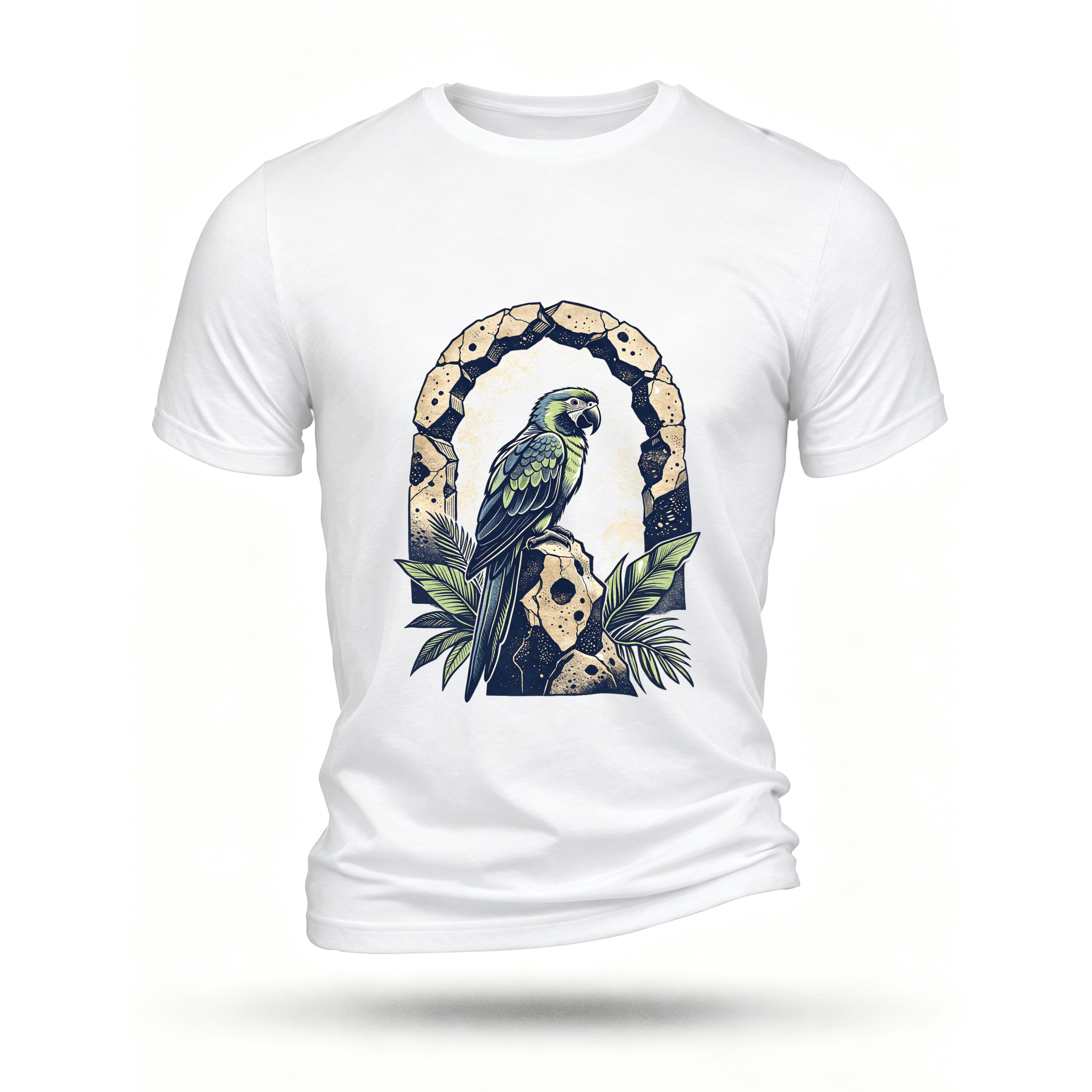 White T-shirt, front print