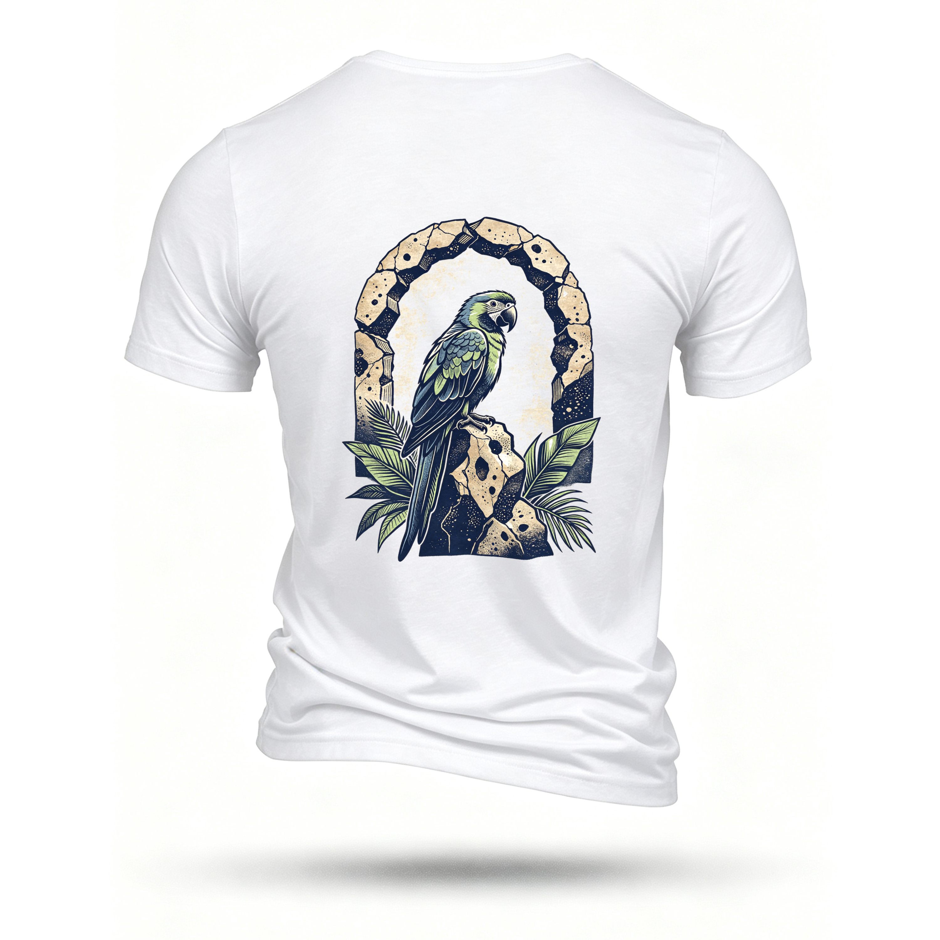 White T-shirt, back print