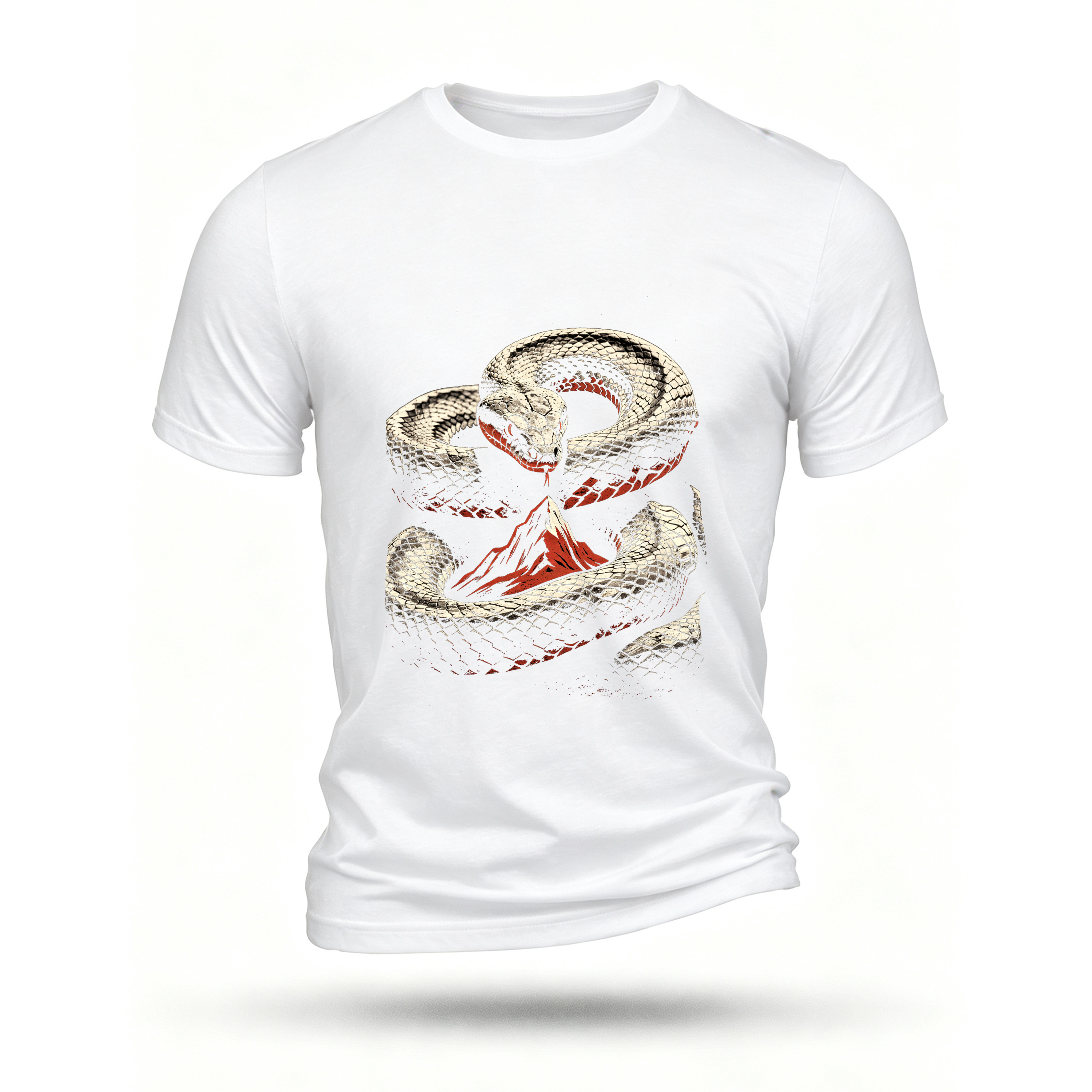 White T-shirt, front print