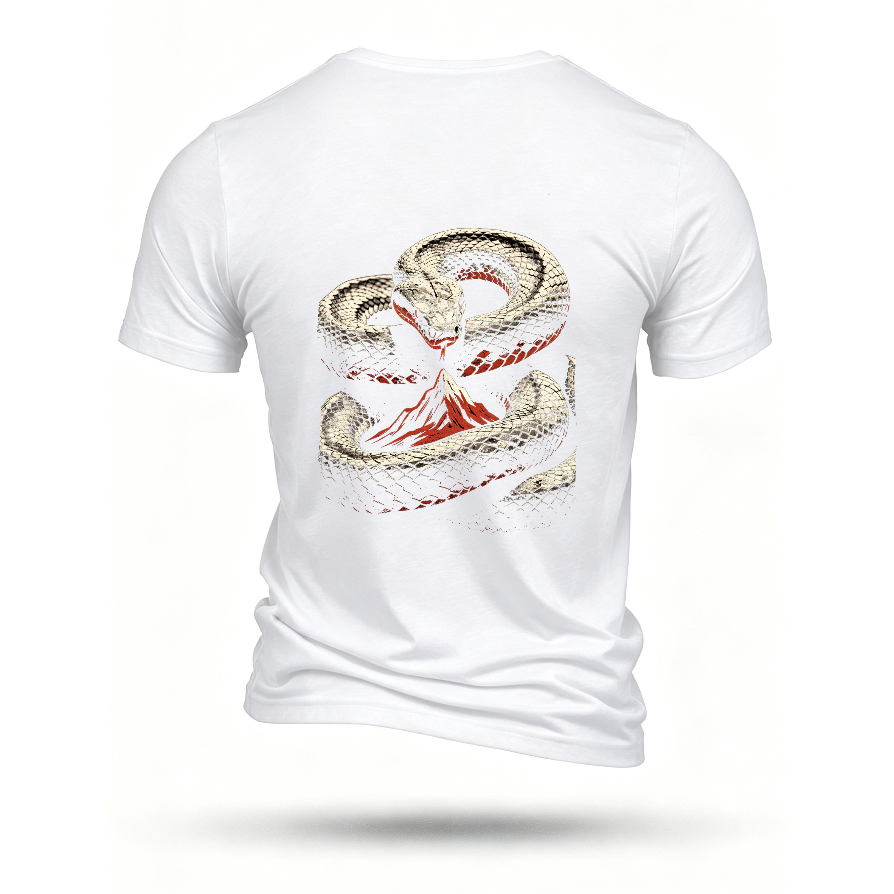 White T-shirt, back print