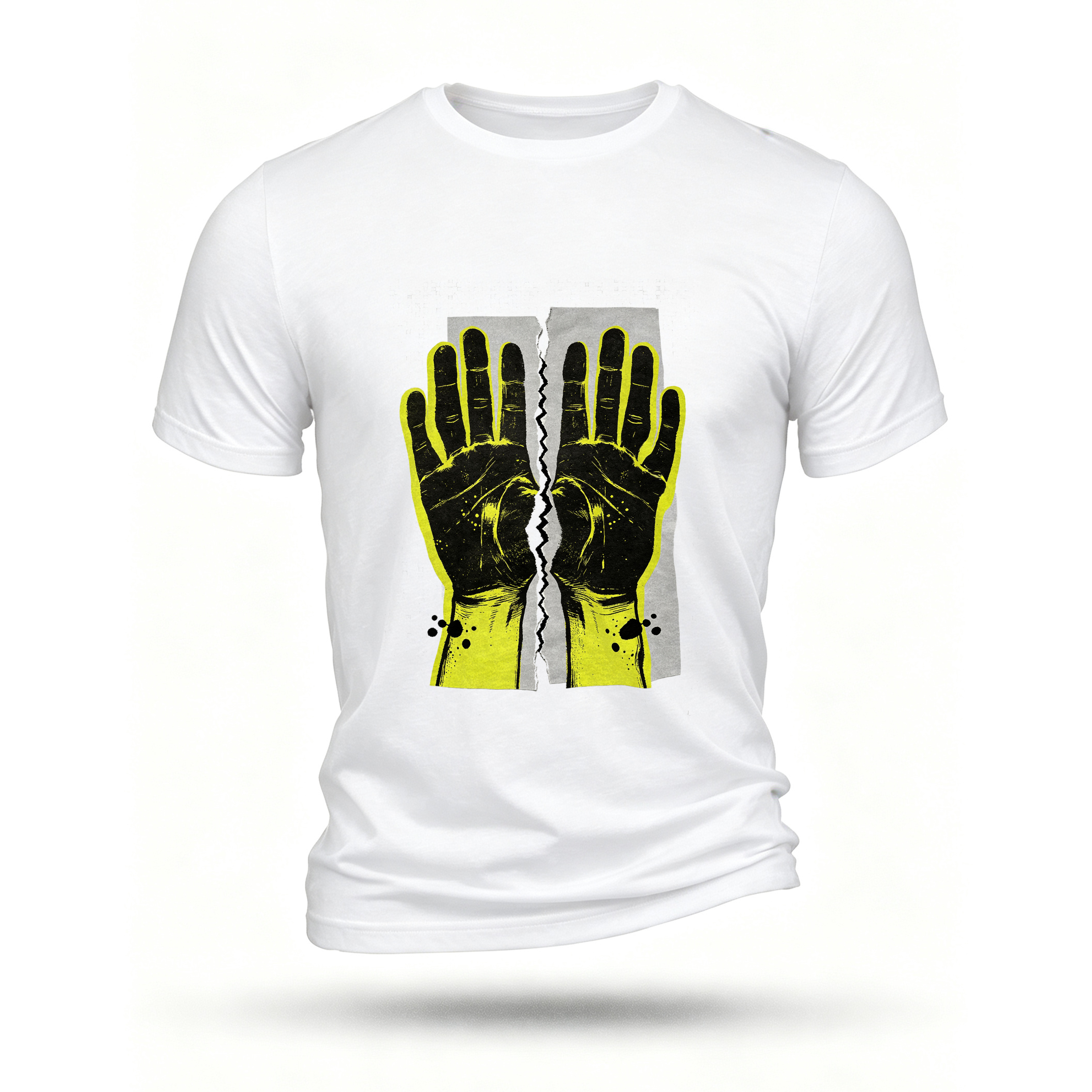 White T-shirt, front print