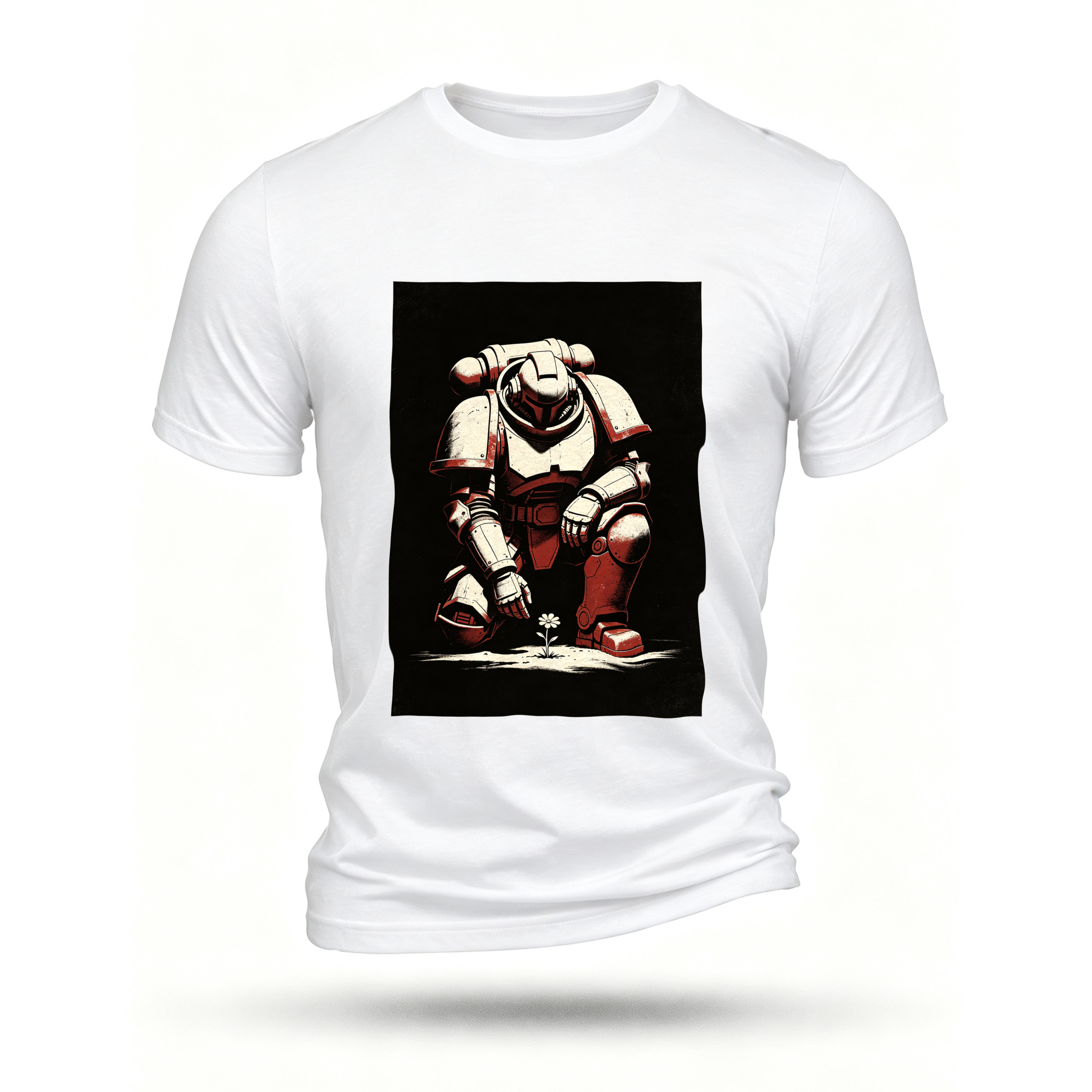 White T-shirt, front print