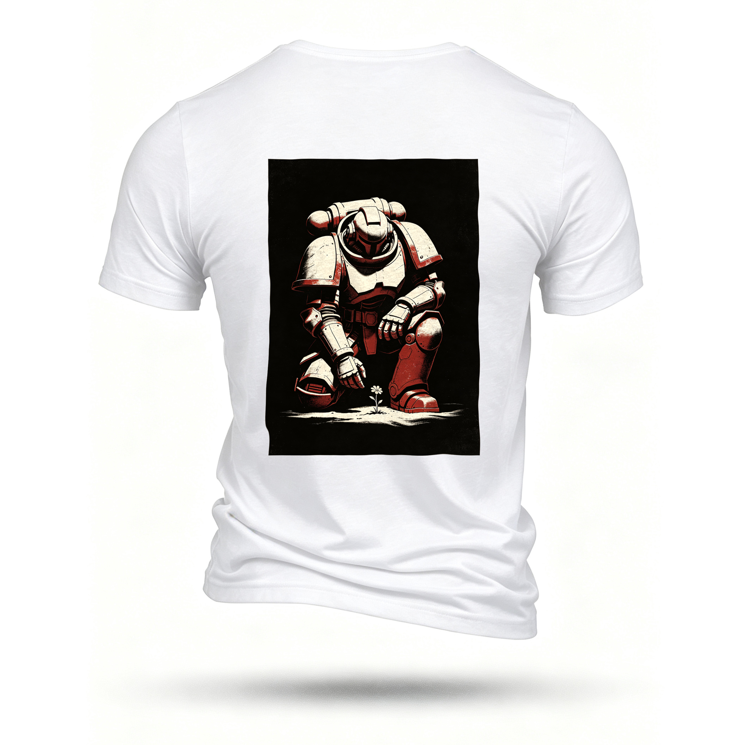 White T-shirt, back print