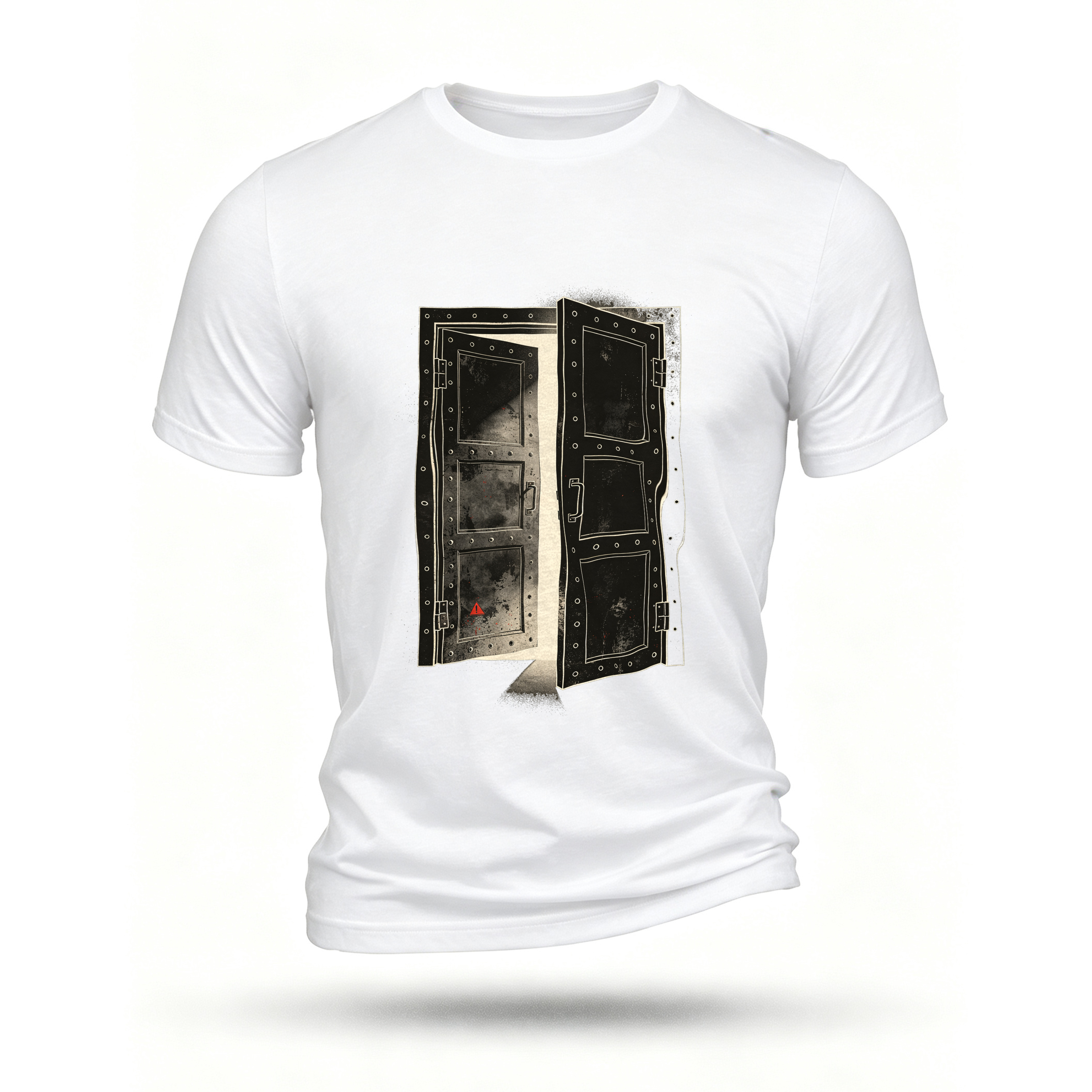 White T-shirt, front print