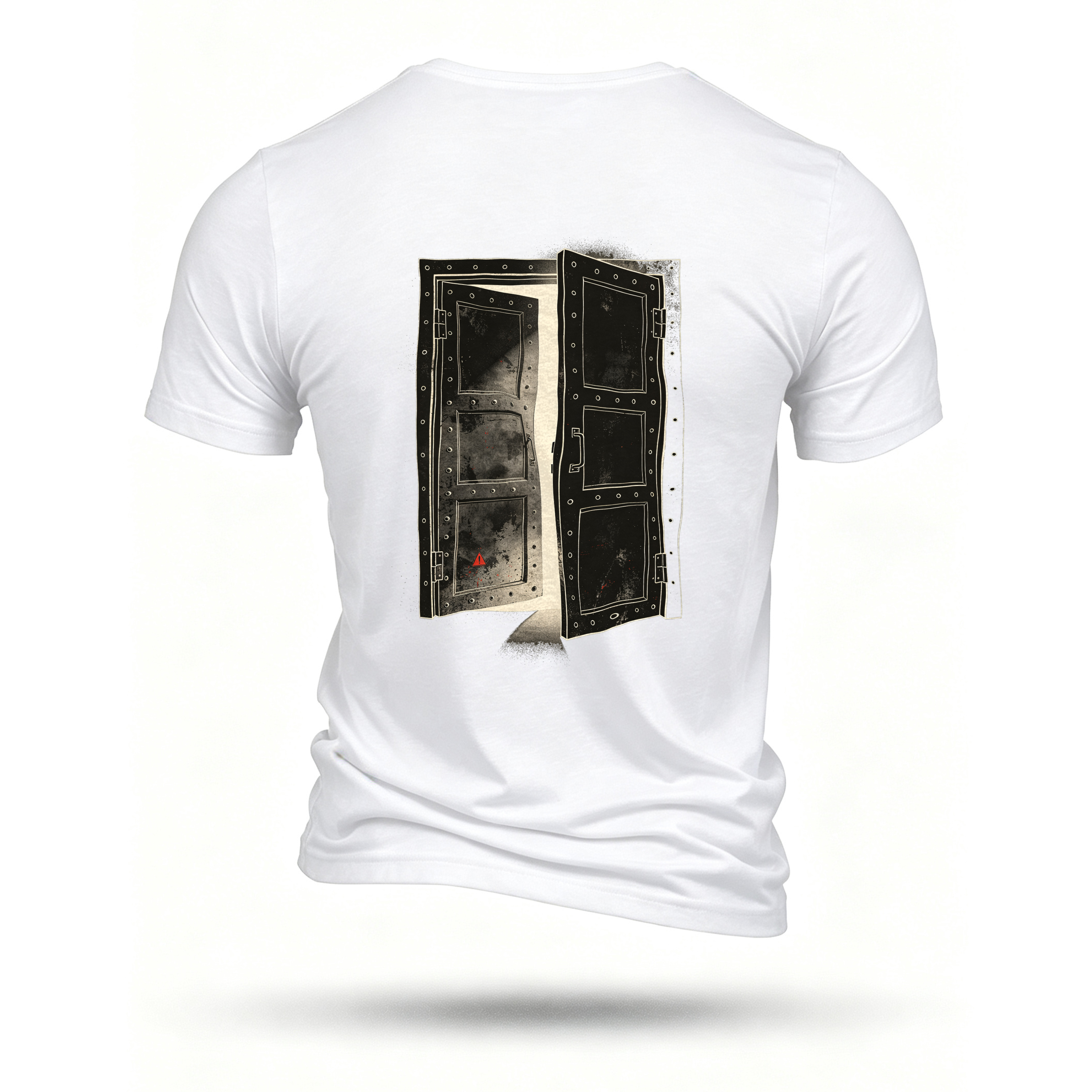 White T-shirt, back print