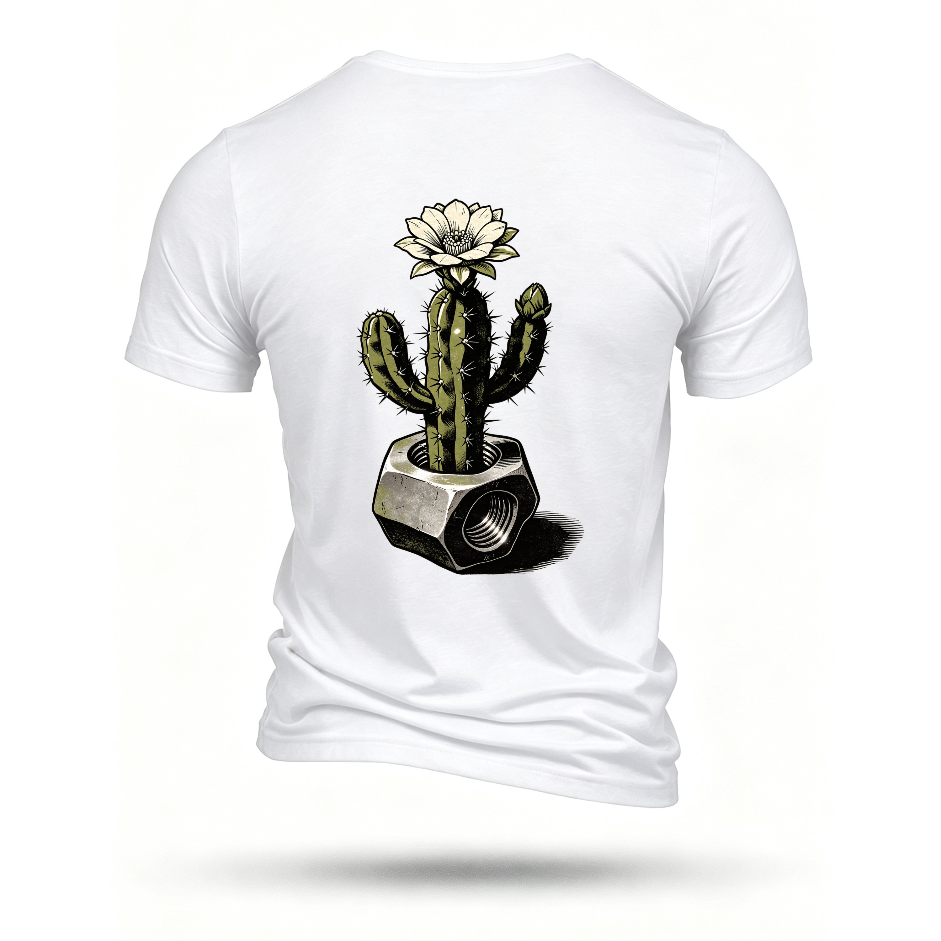 White T-shirt, back print