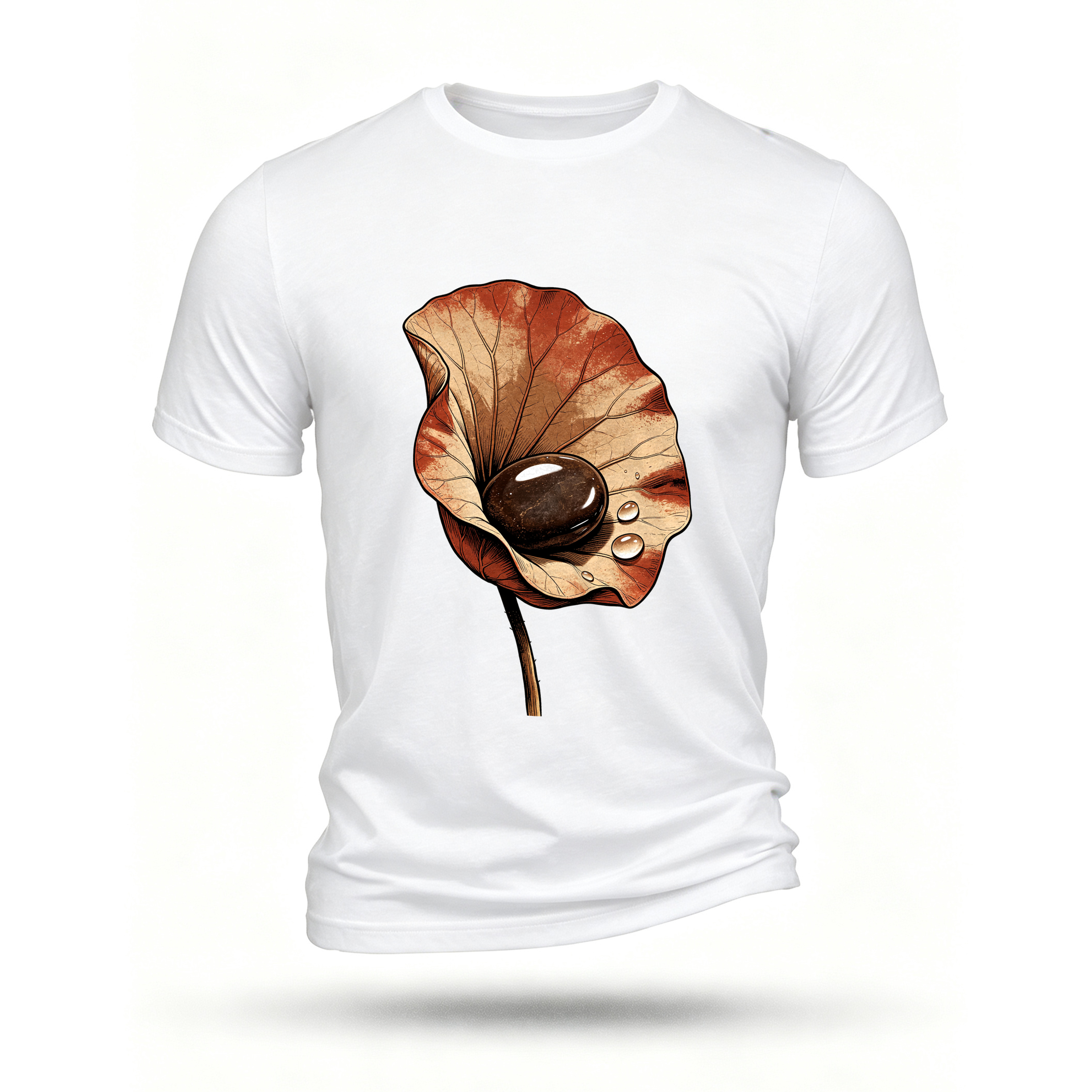 White T-shirt, front print