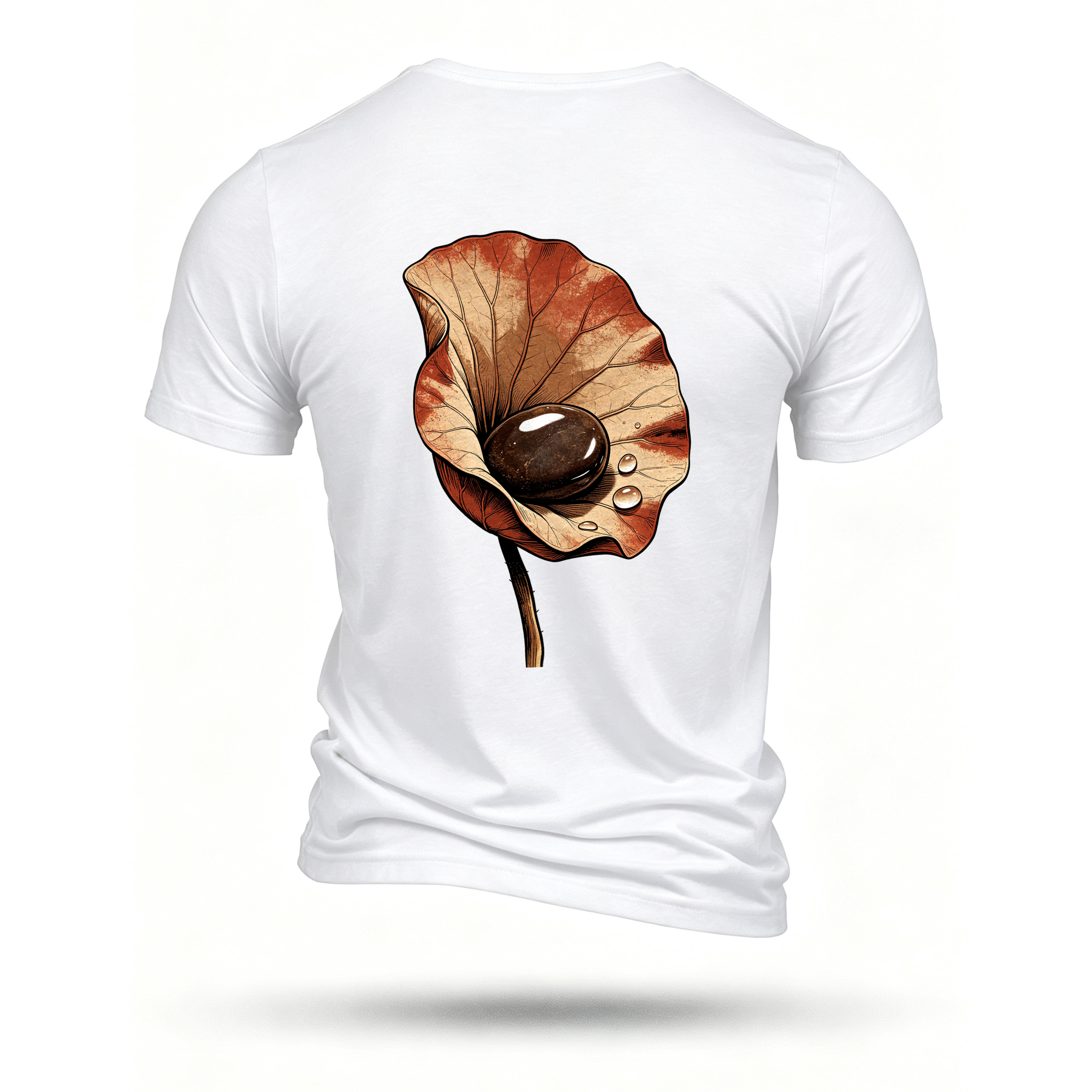 White T-shirt, back print