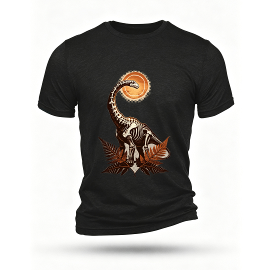 Black T-shirt, front print