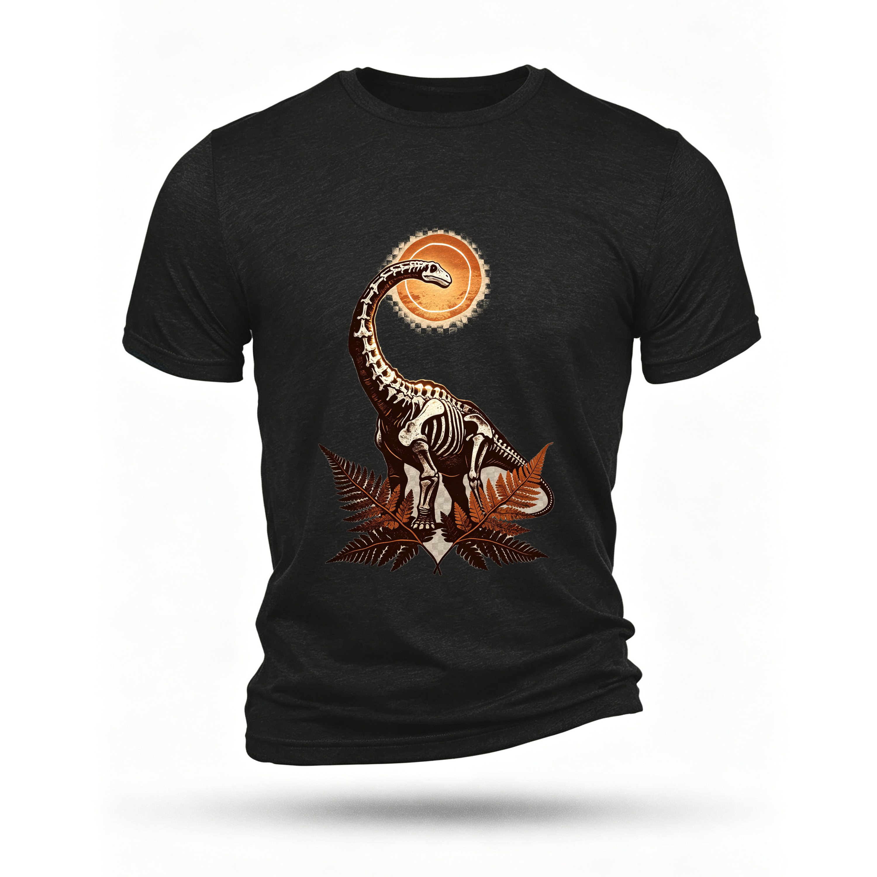 Black T-shirt, front print