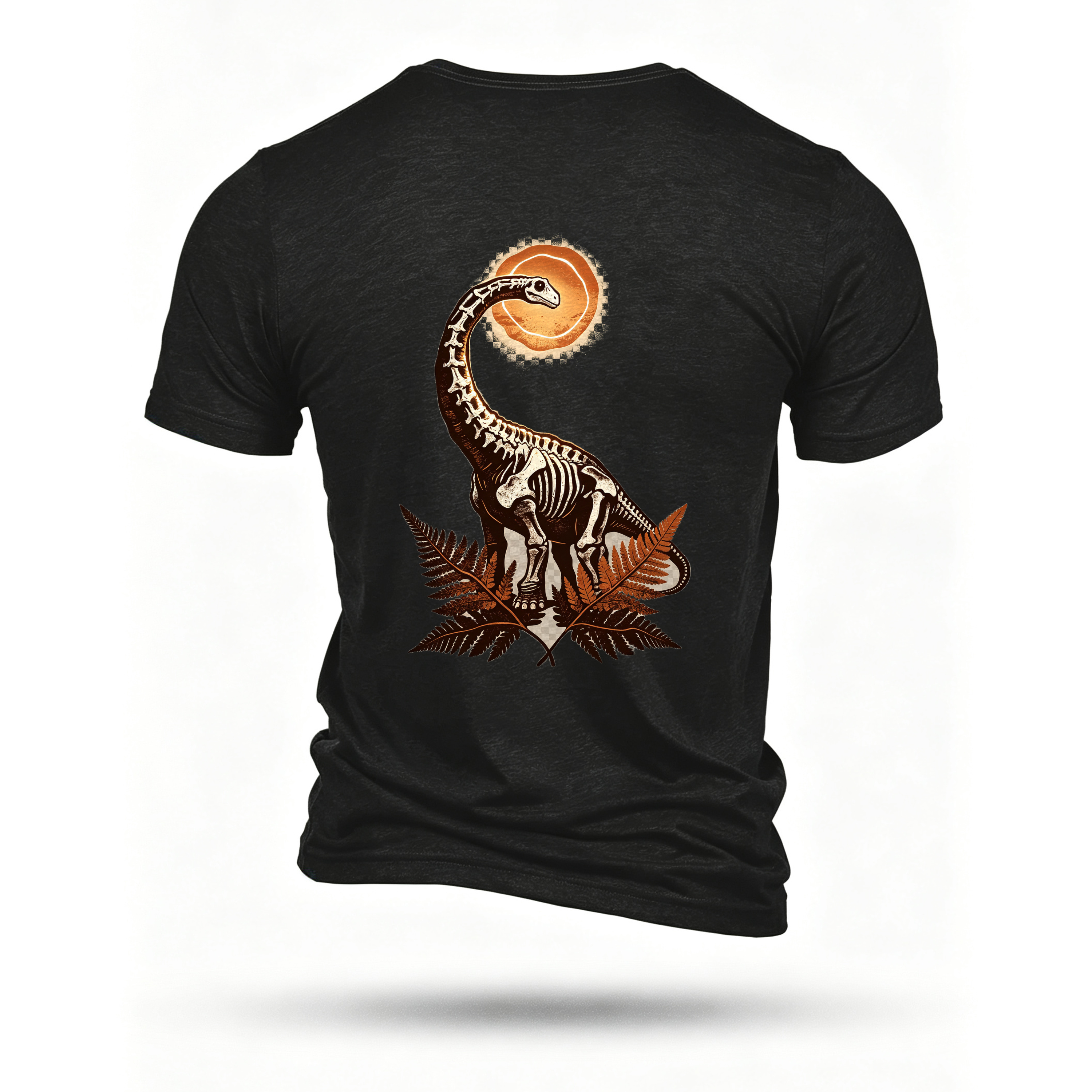 Black T-shirt, back print