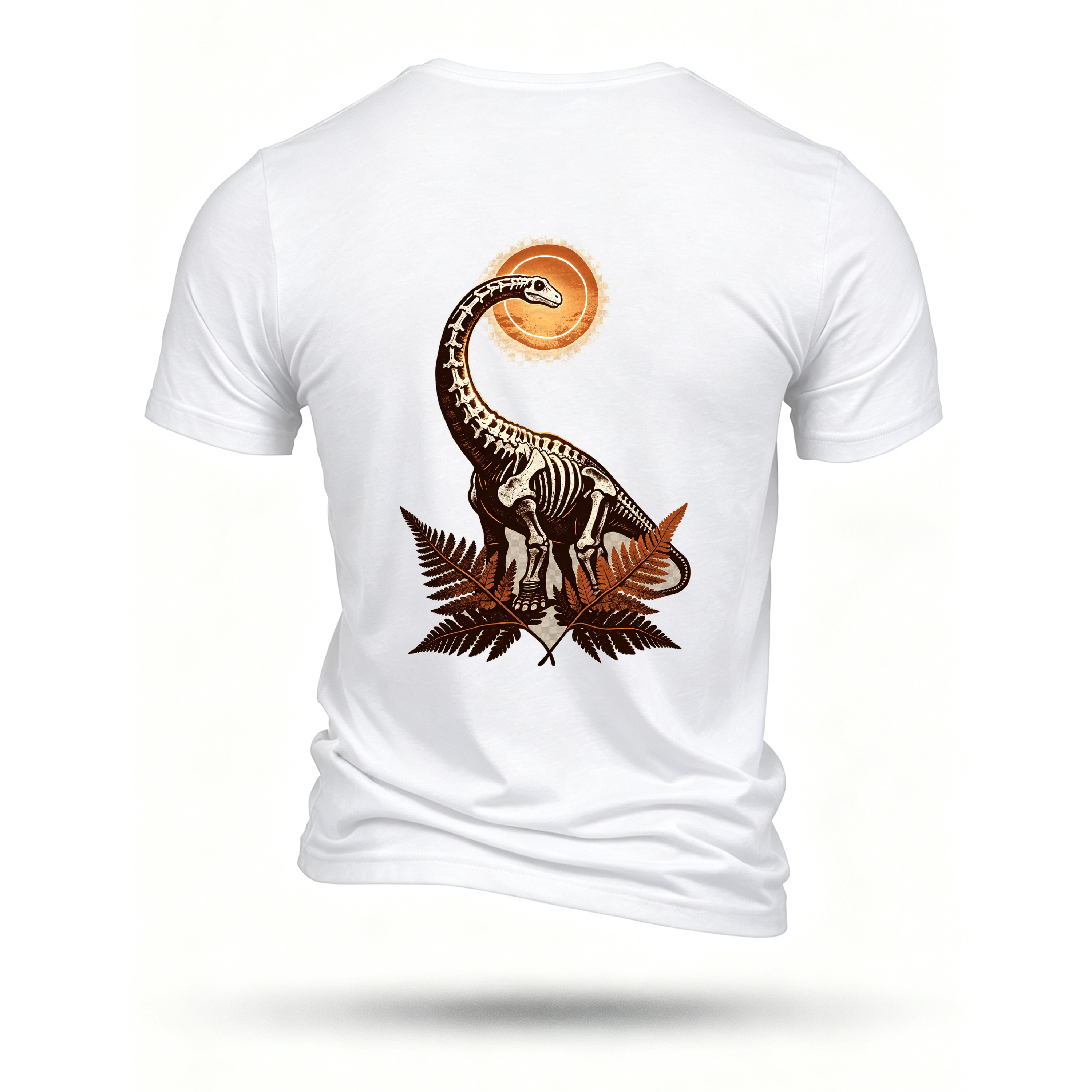 White T-shirt, back print