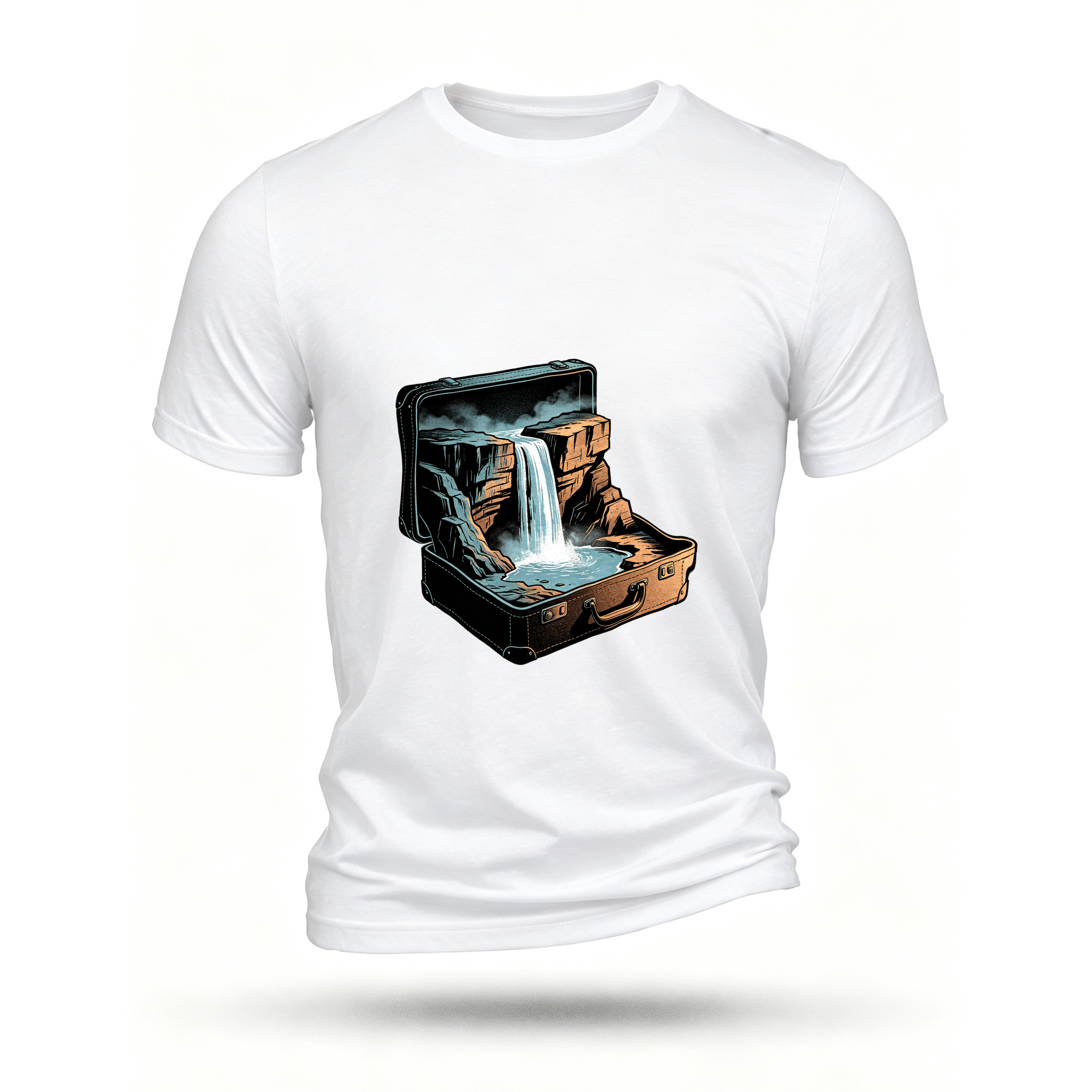 White T-shirt, front print