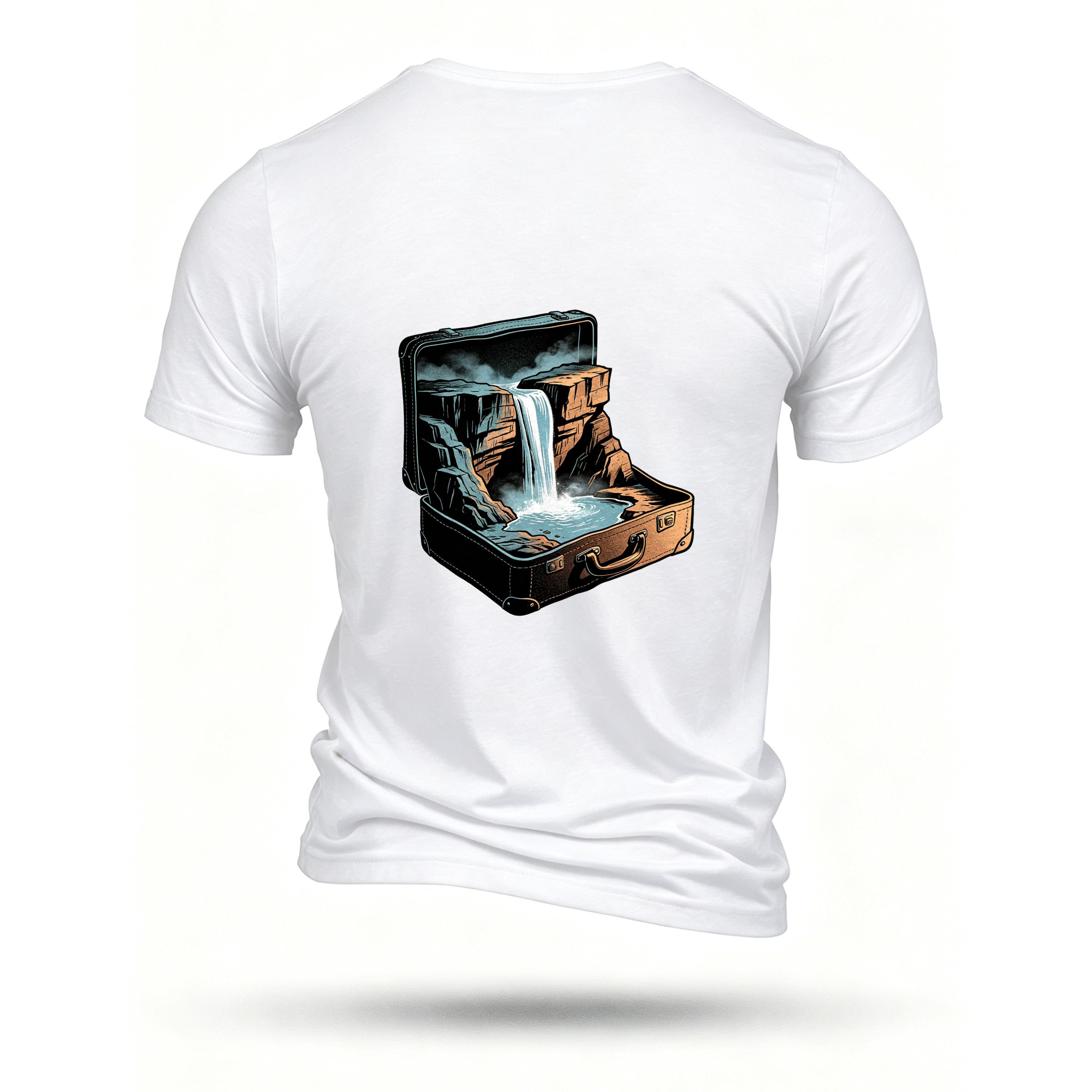 White T-shirt, back print