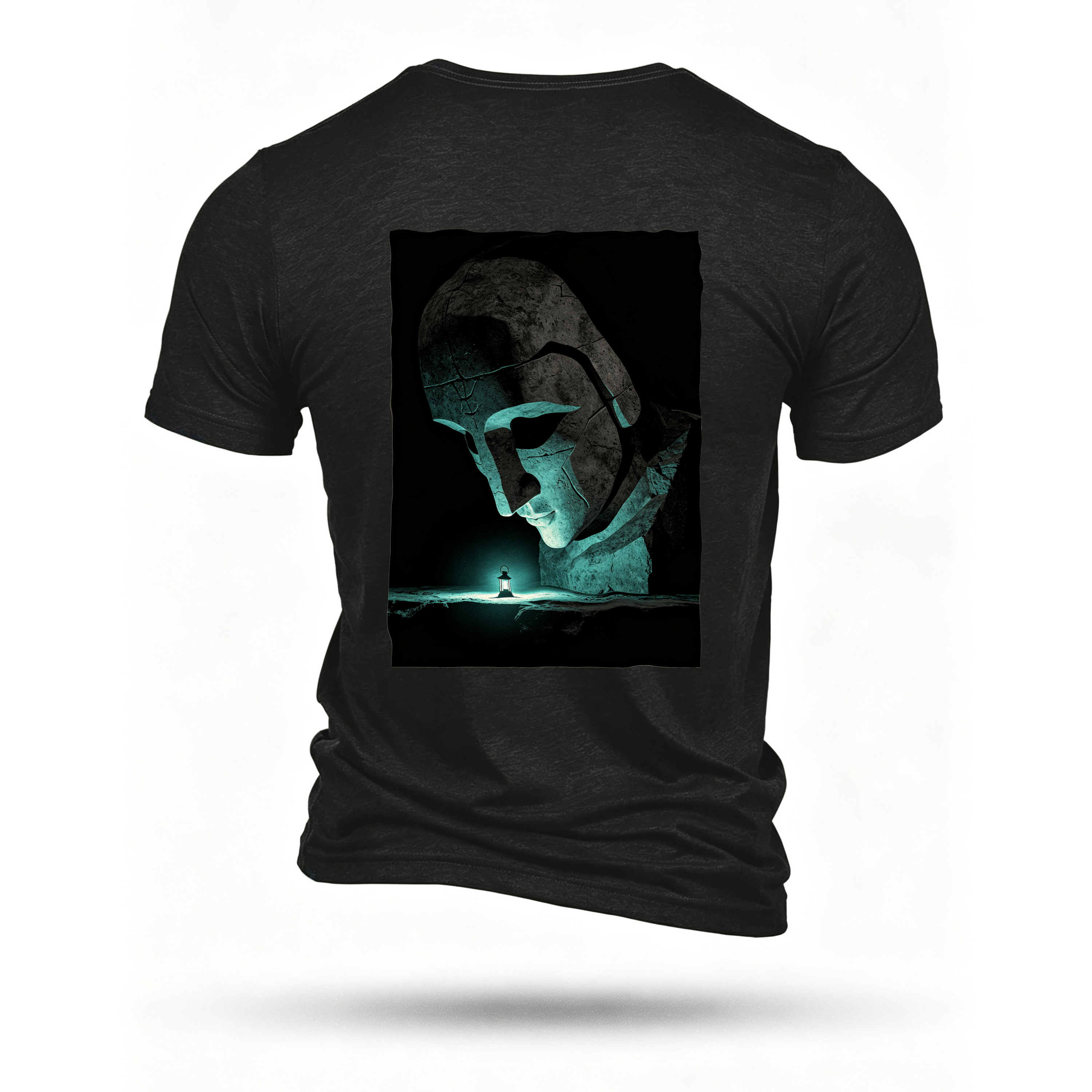Black T-shirt, back print