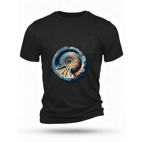 Black T-shirt, front print