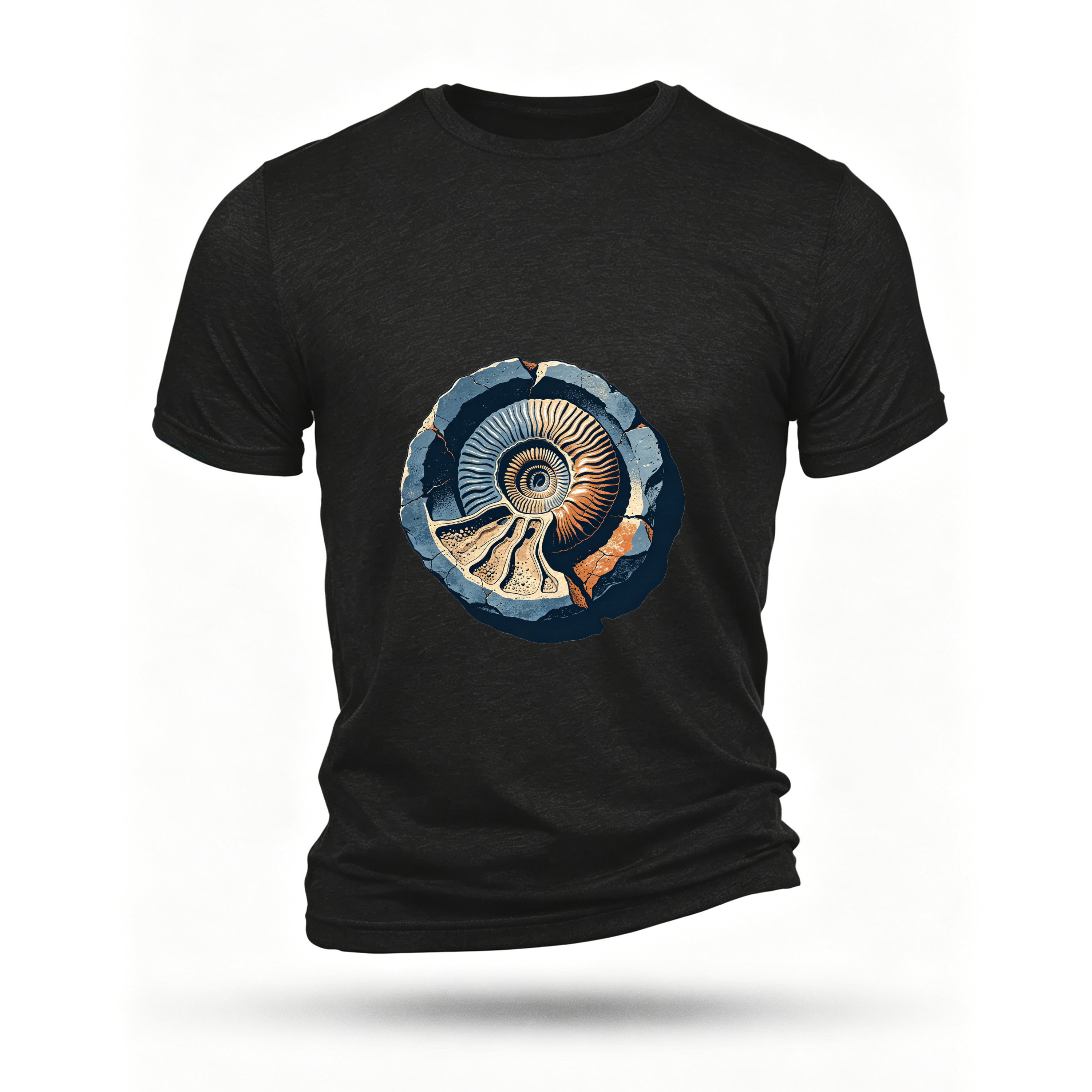 Black T-shirt, front print