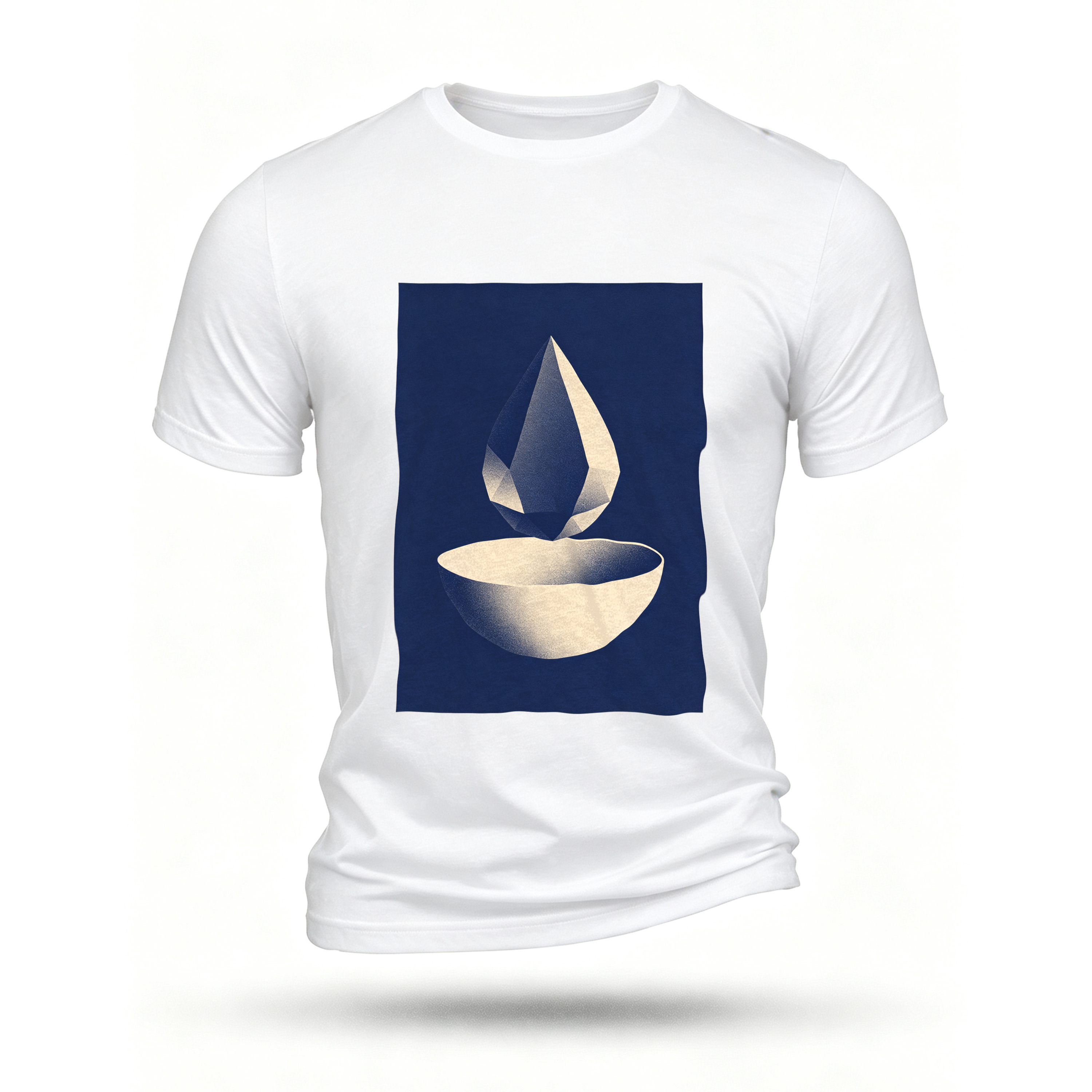 White T-shirt, front print