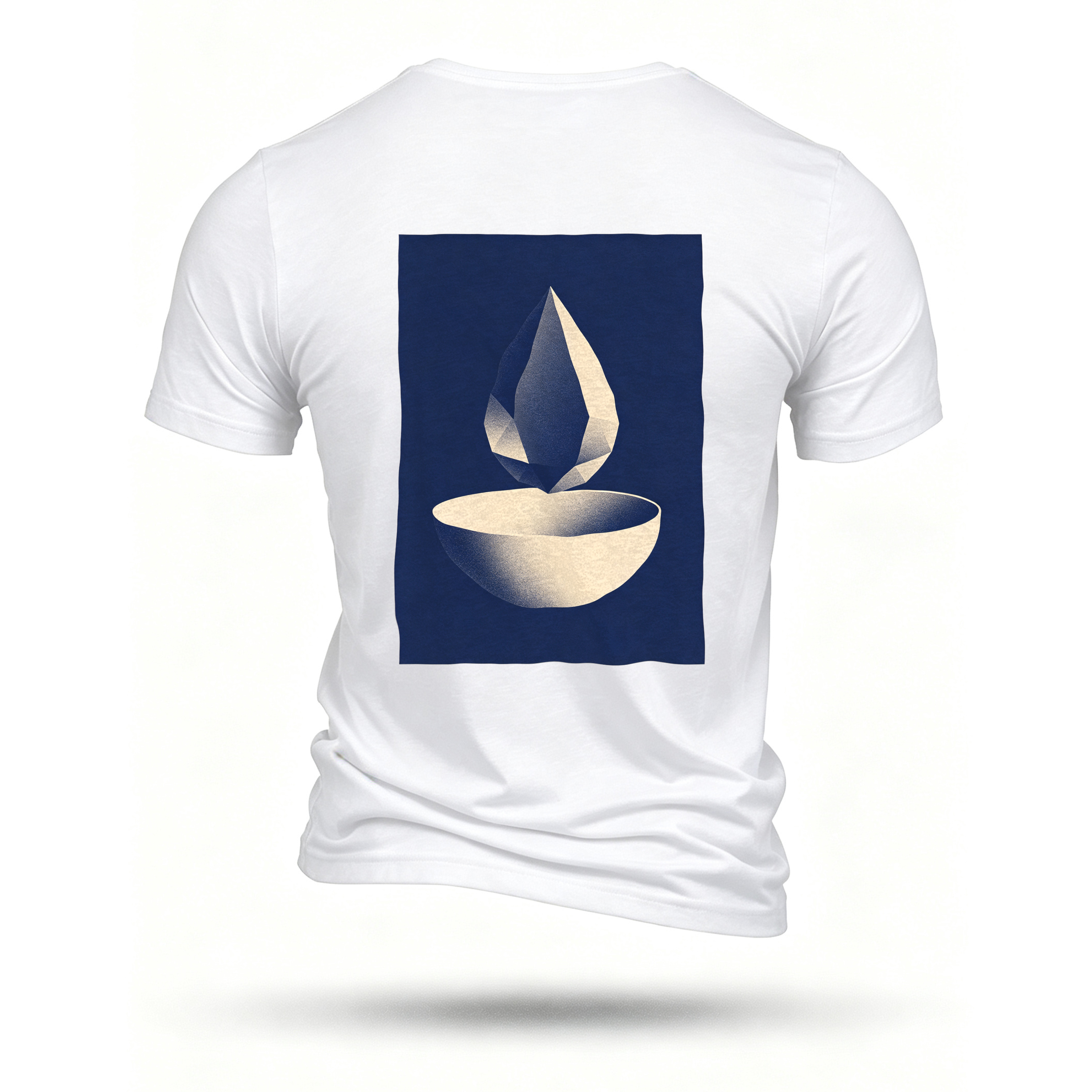 White T-shirt, back print