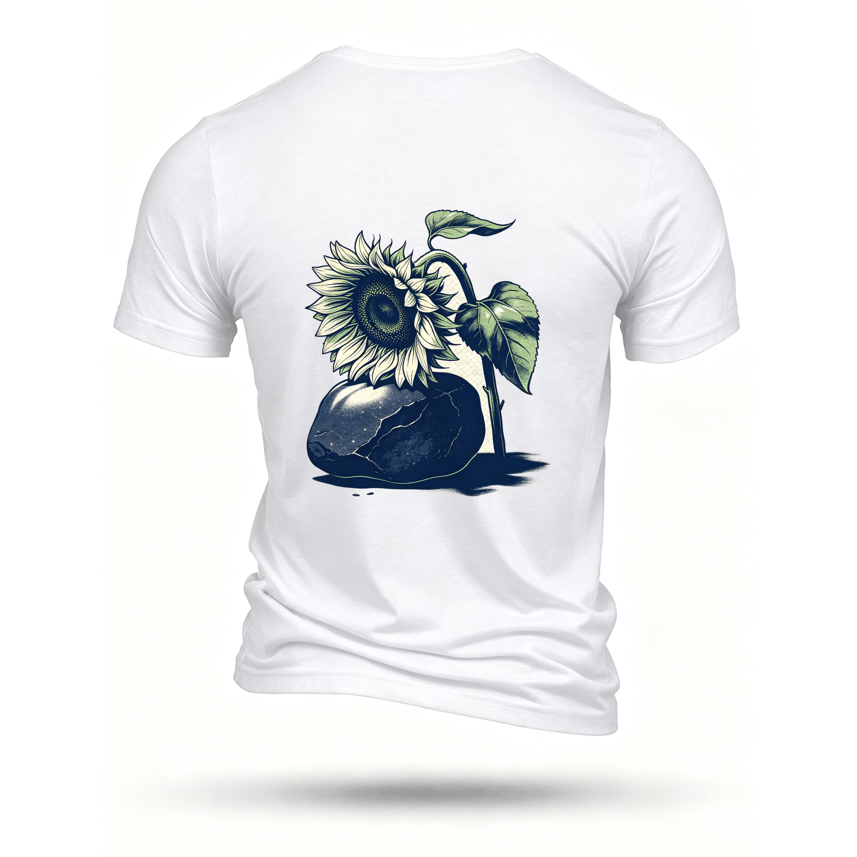 White T-shirt, back print