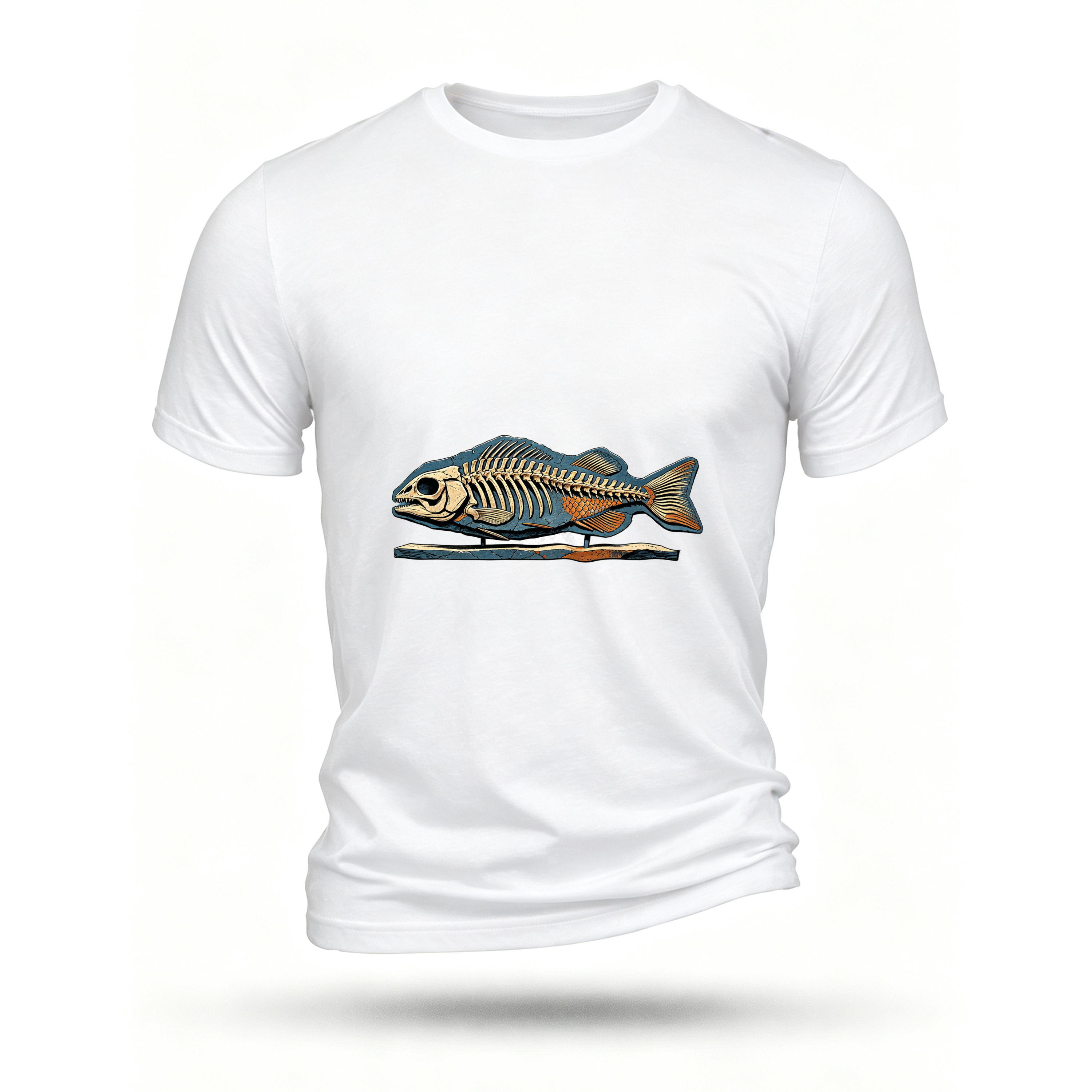 White T-shirt, front print