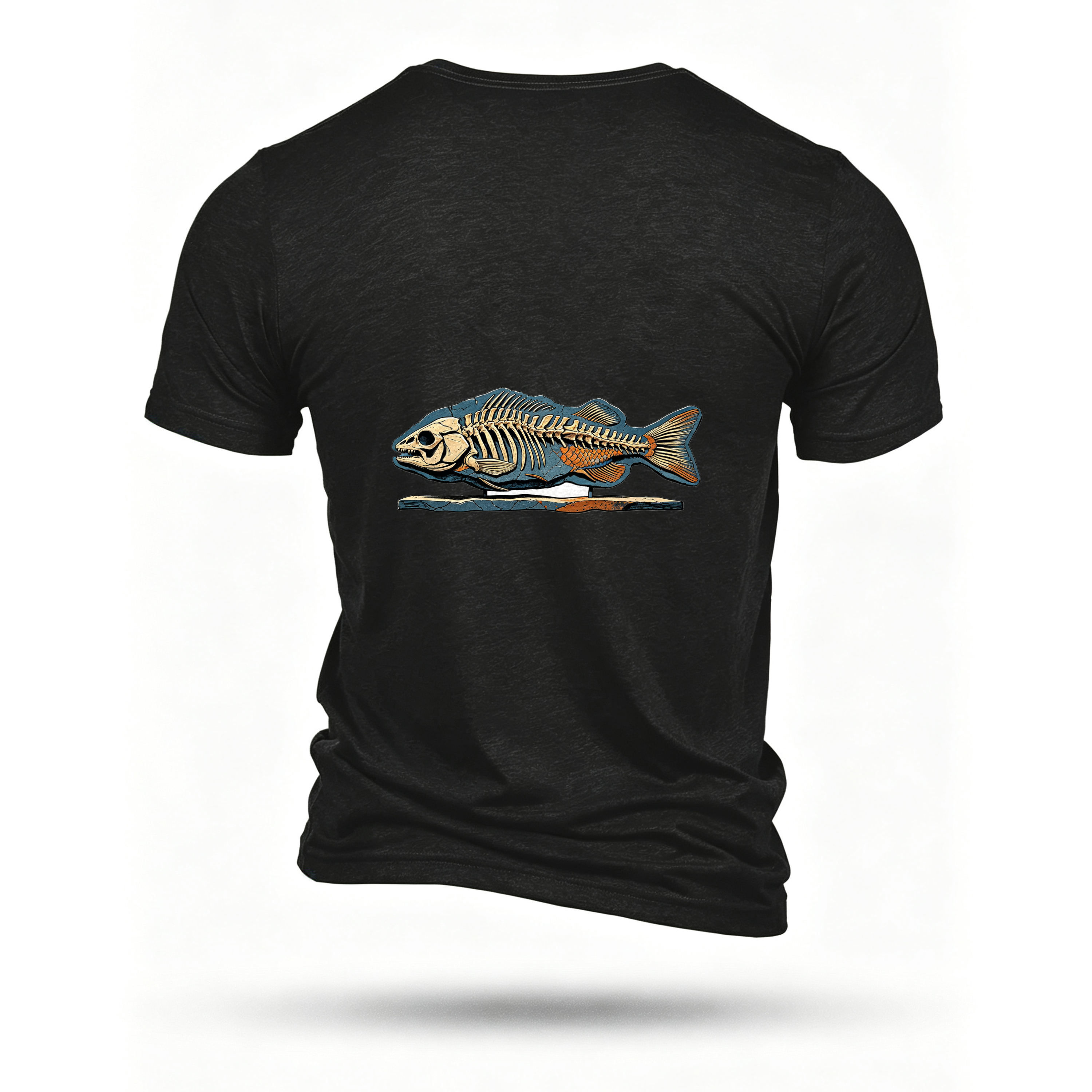 Black T-shirt, back print