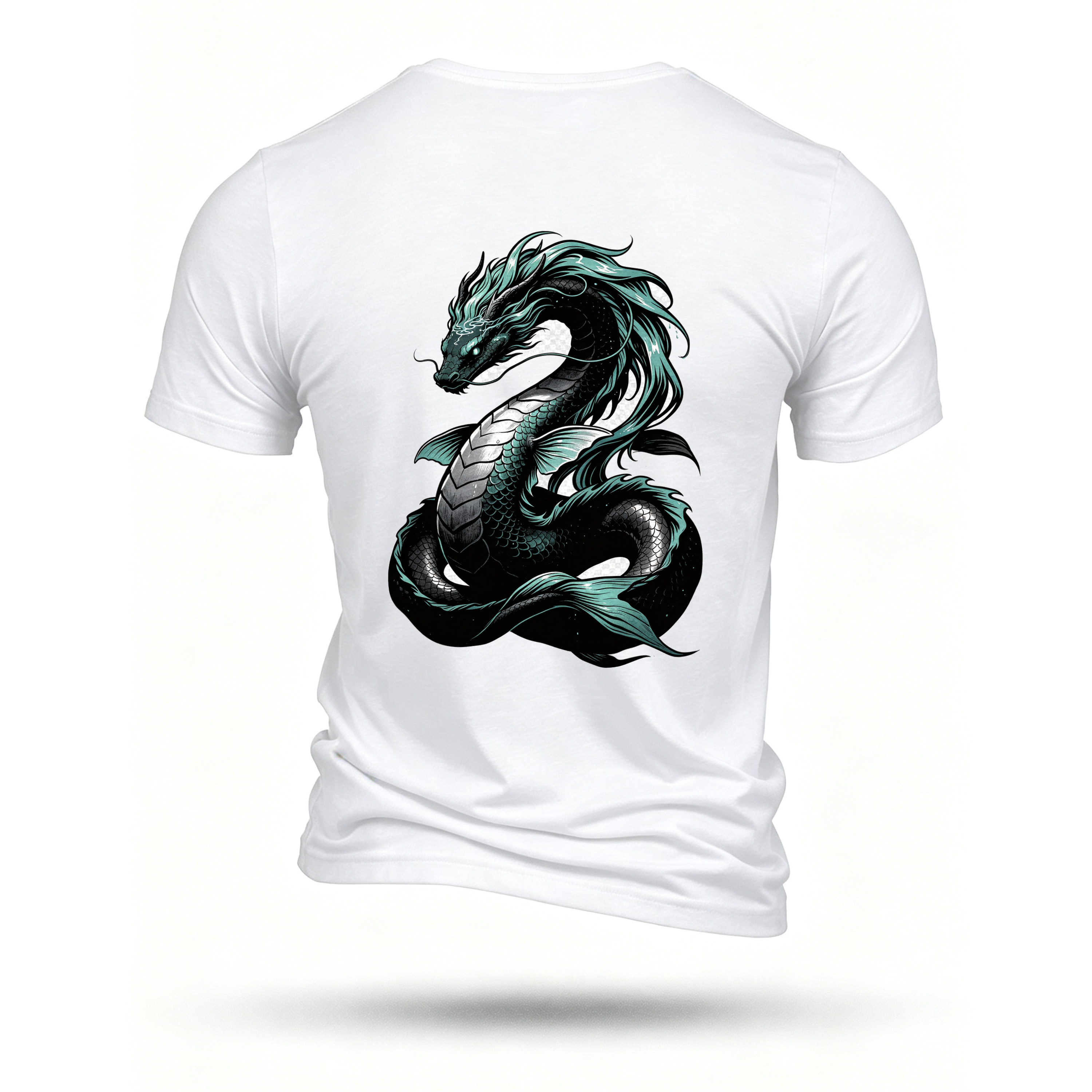 White T-shirt, back print