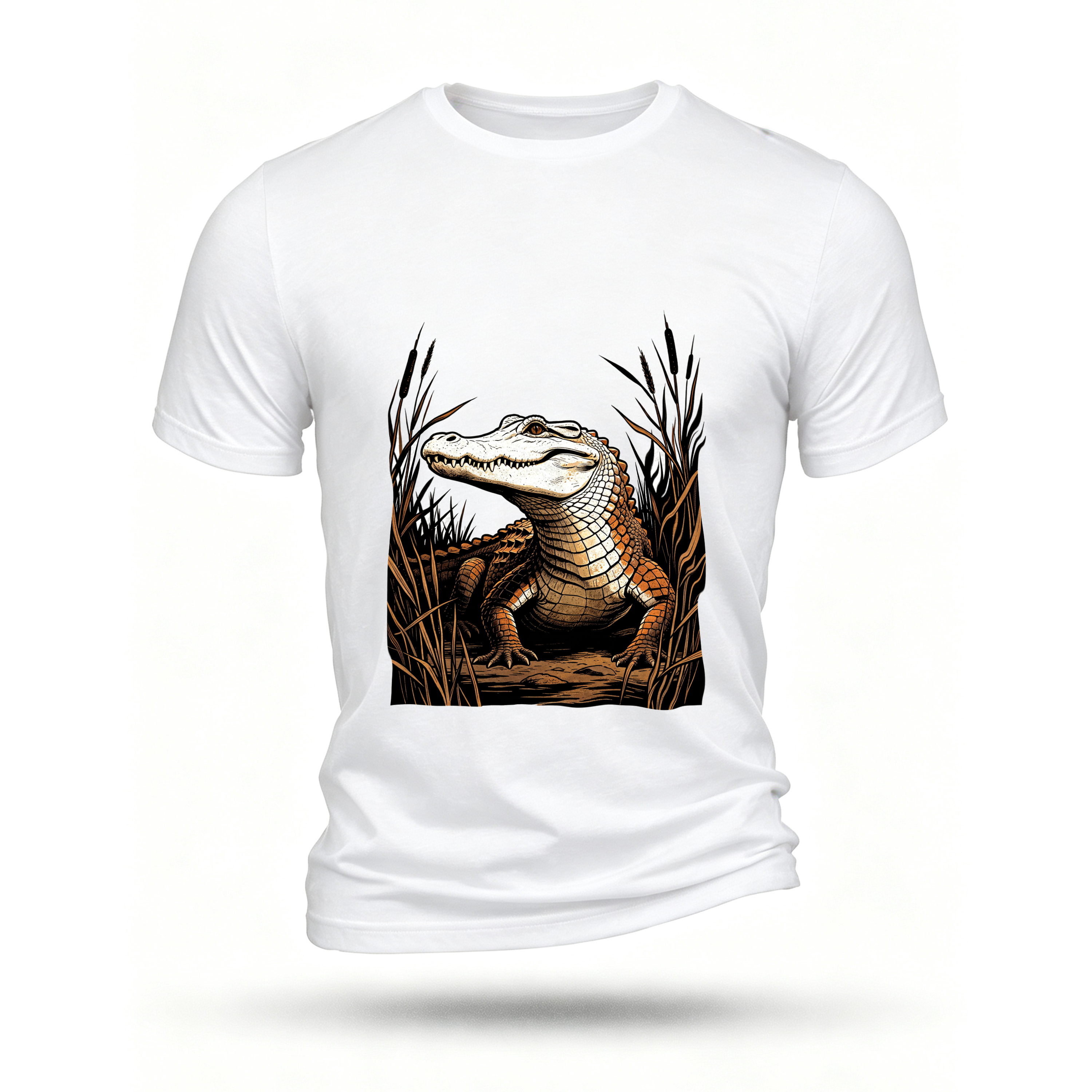 White T-shirt, front print