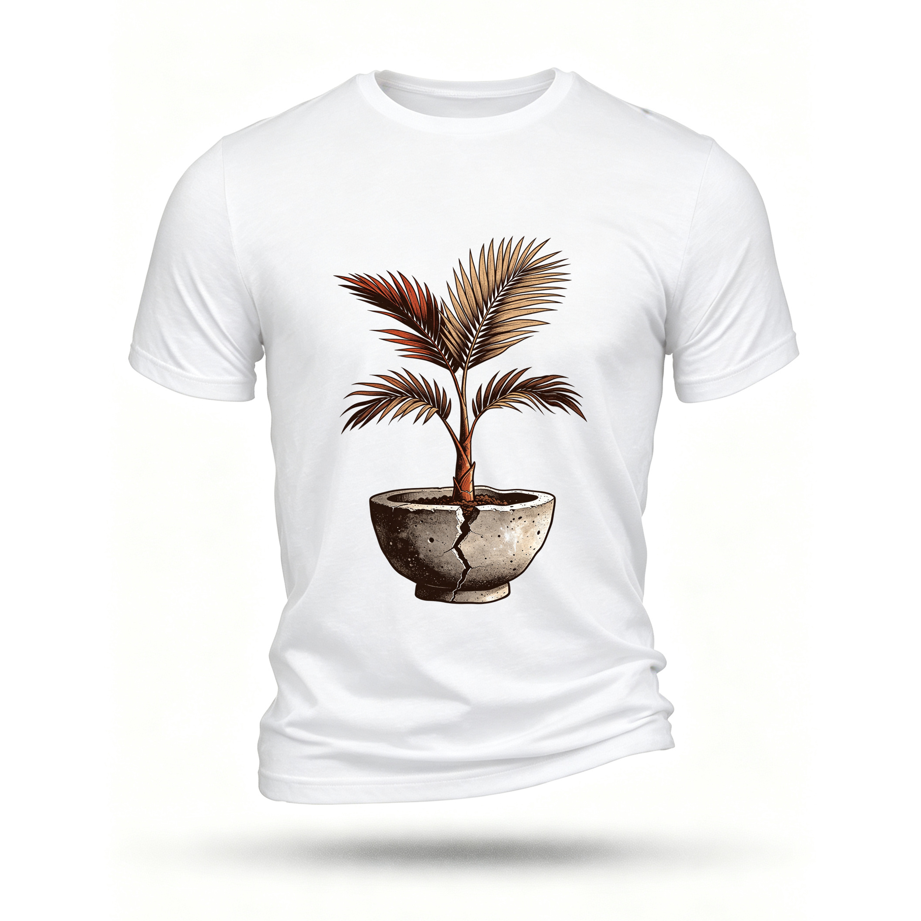White T-shirt, front print