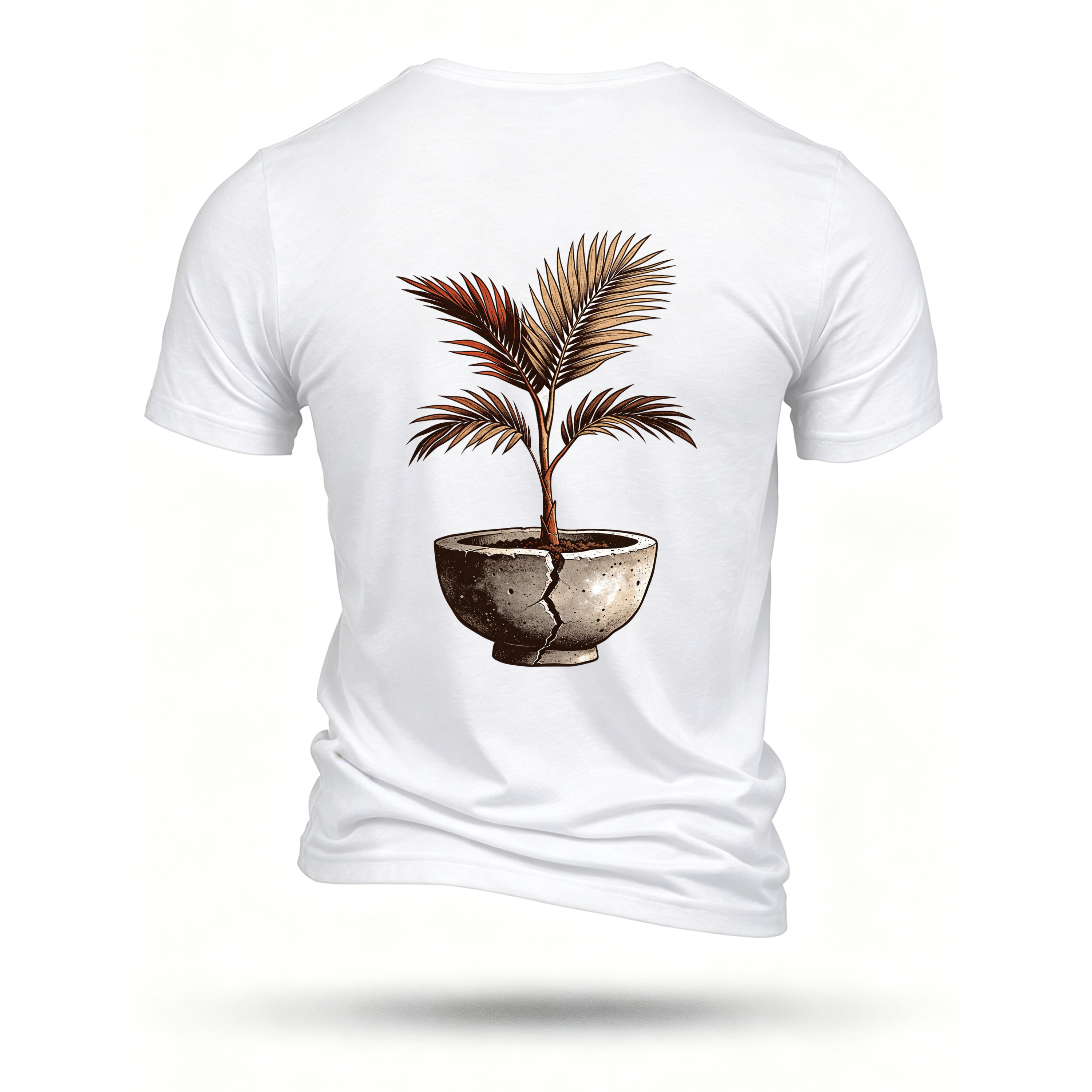 White T-shirt, back print