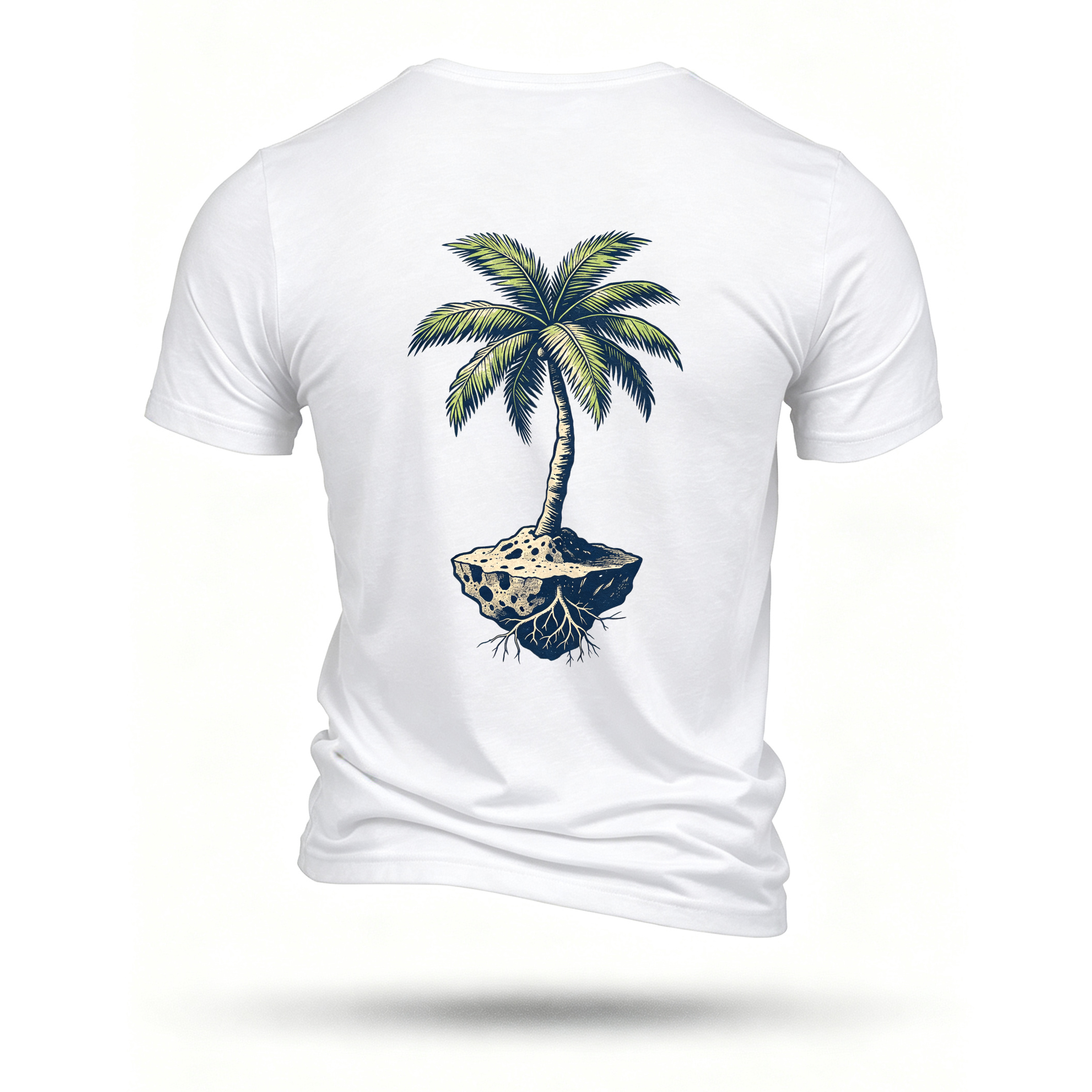 White T-shirt, back print