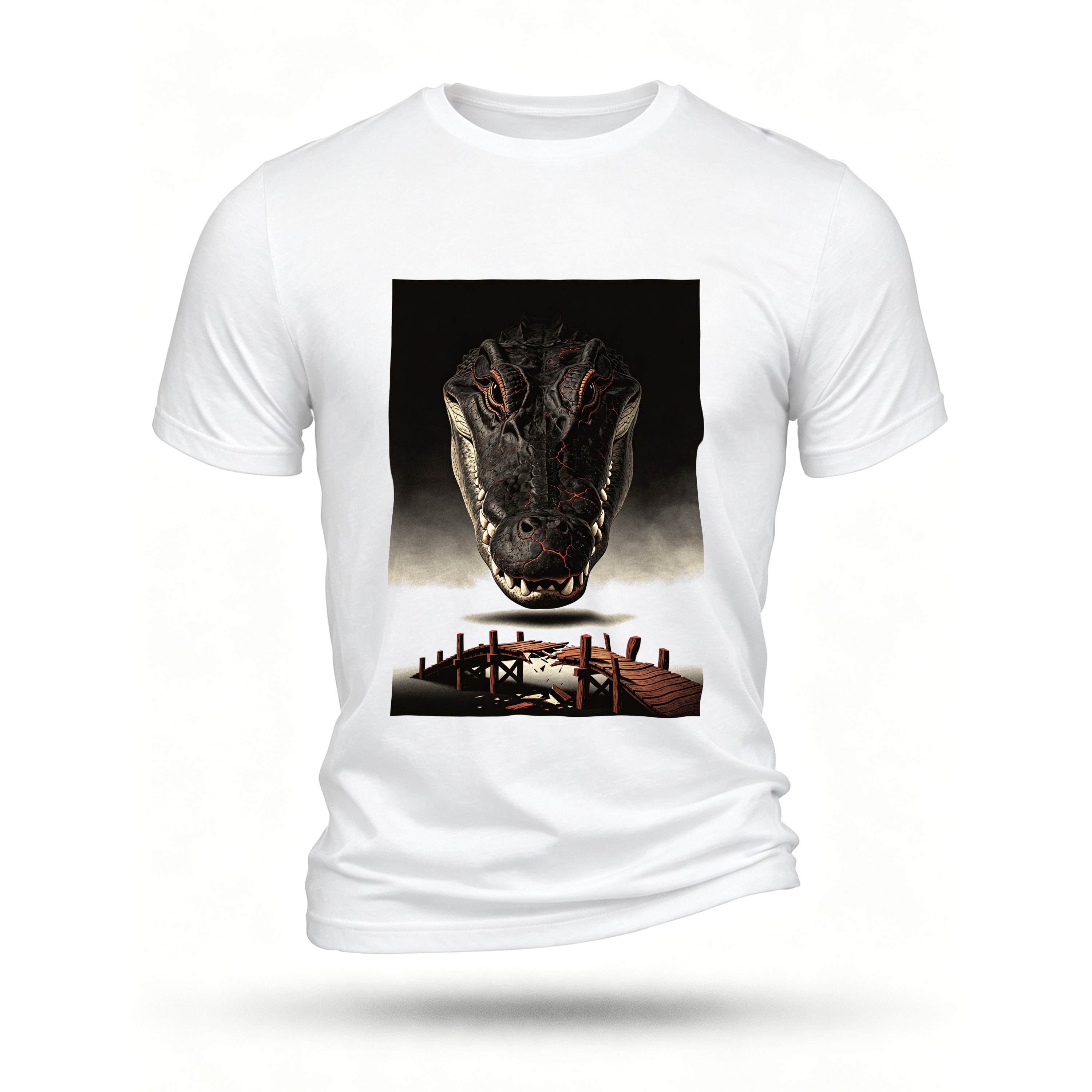 White T-shirt, front print