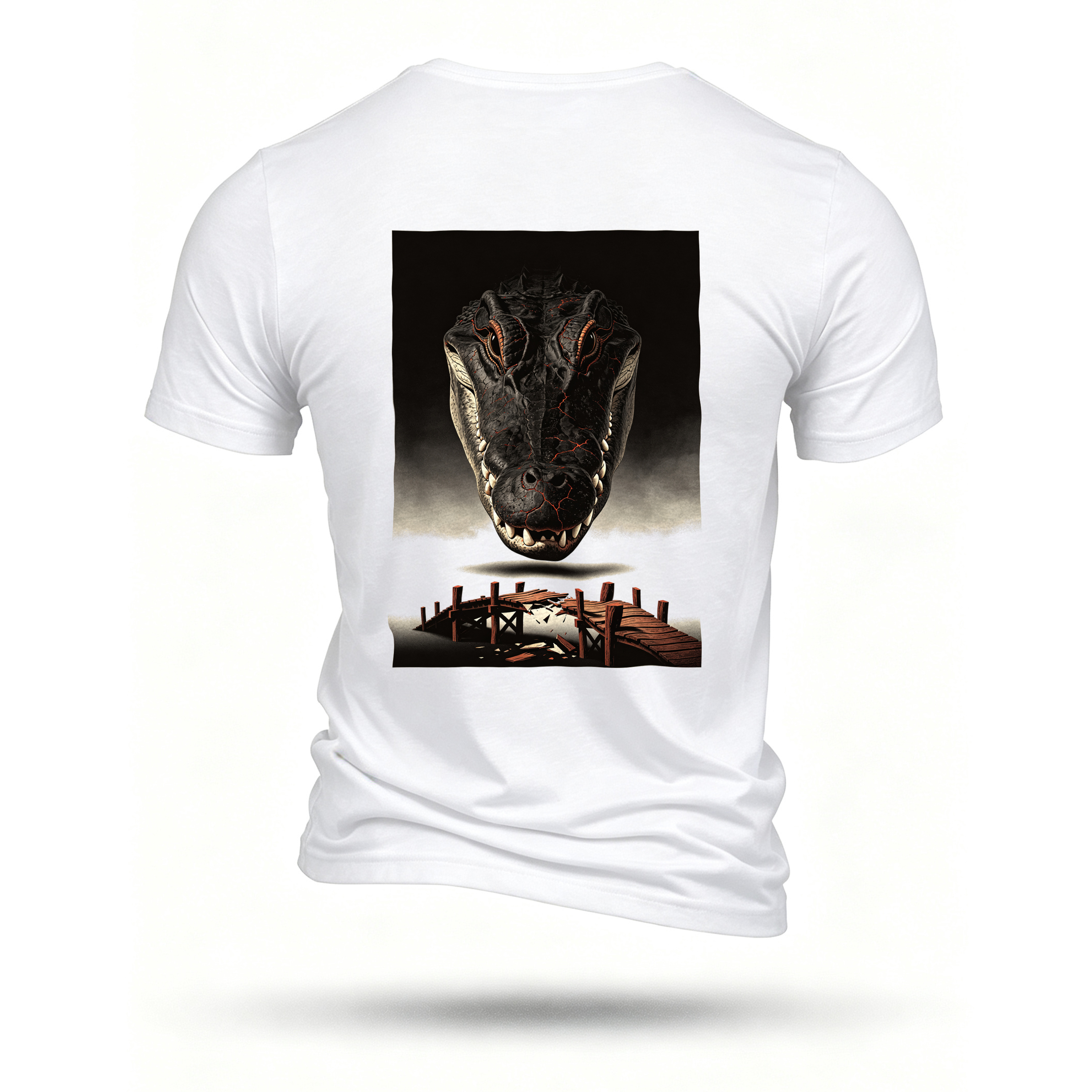 White T-shirt, back print