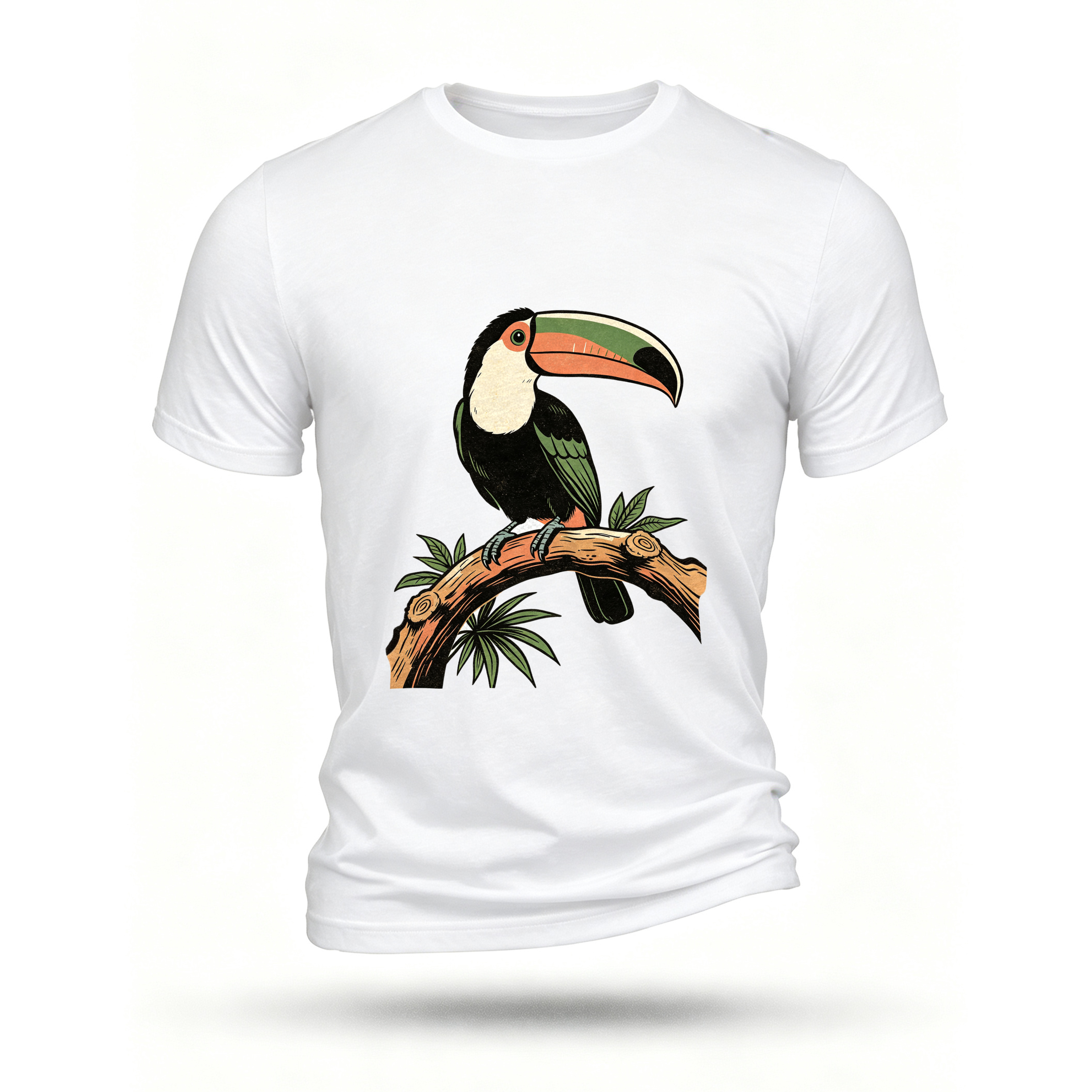 White T-shirt, front print