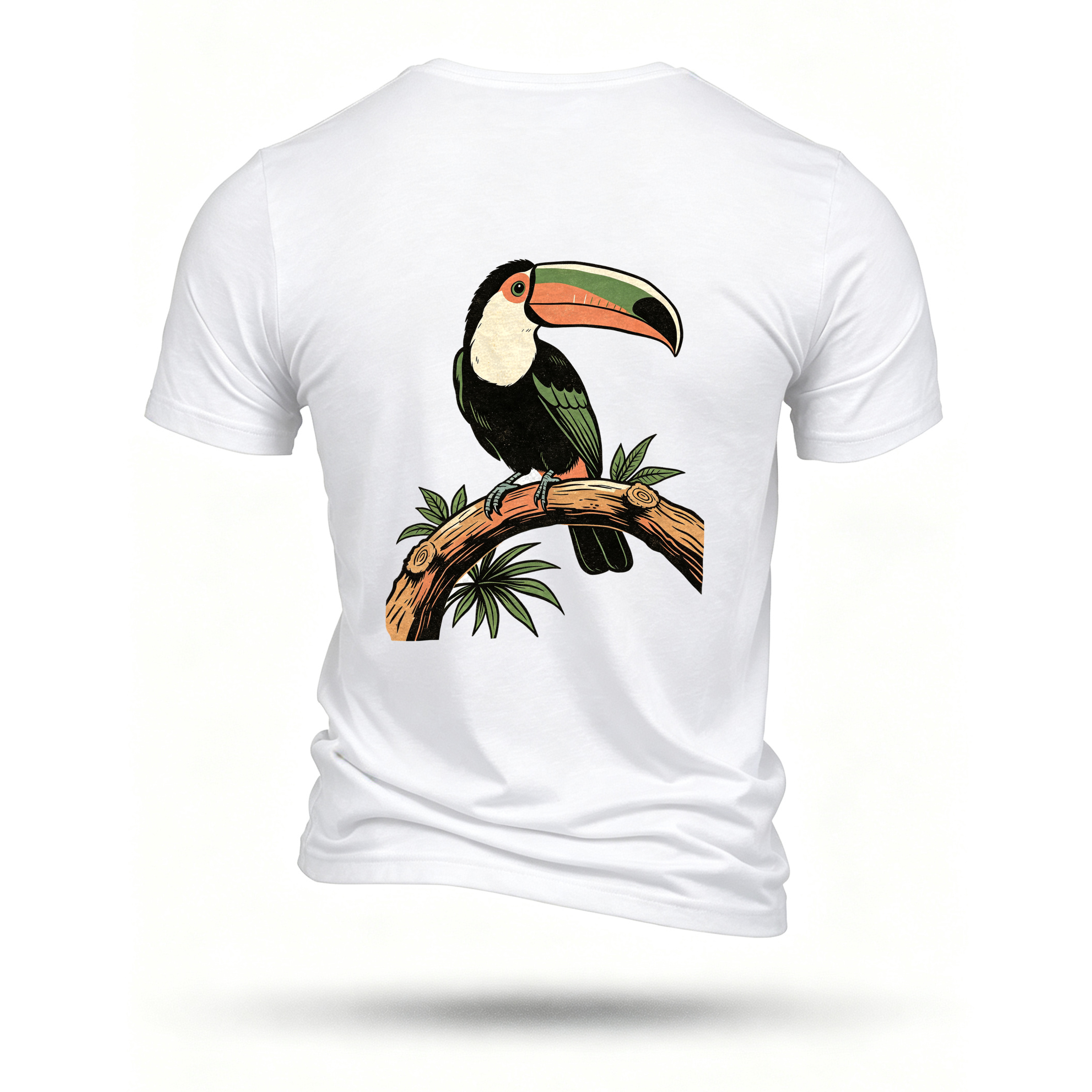 White T-shirt, back print