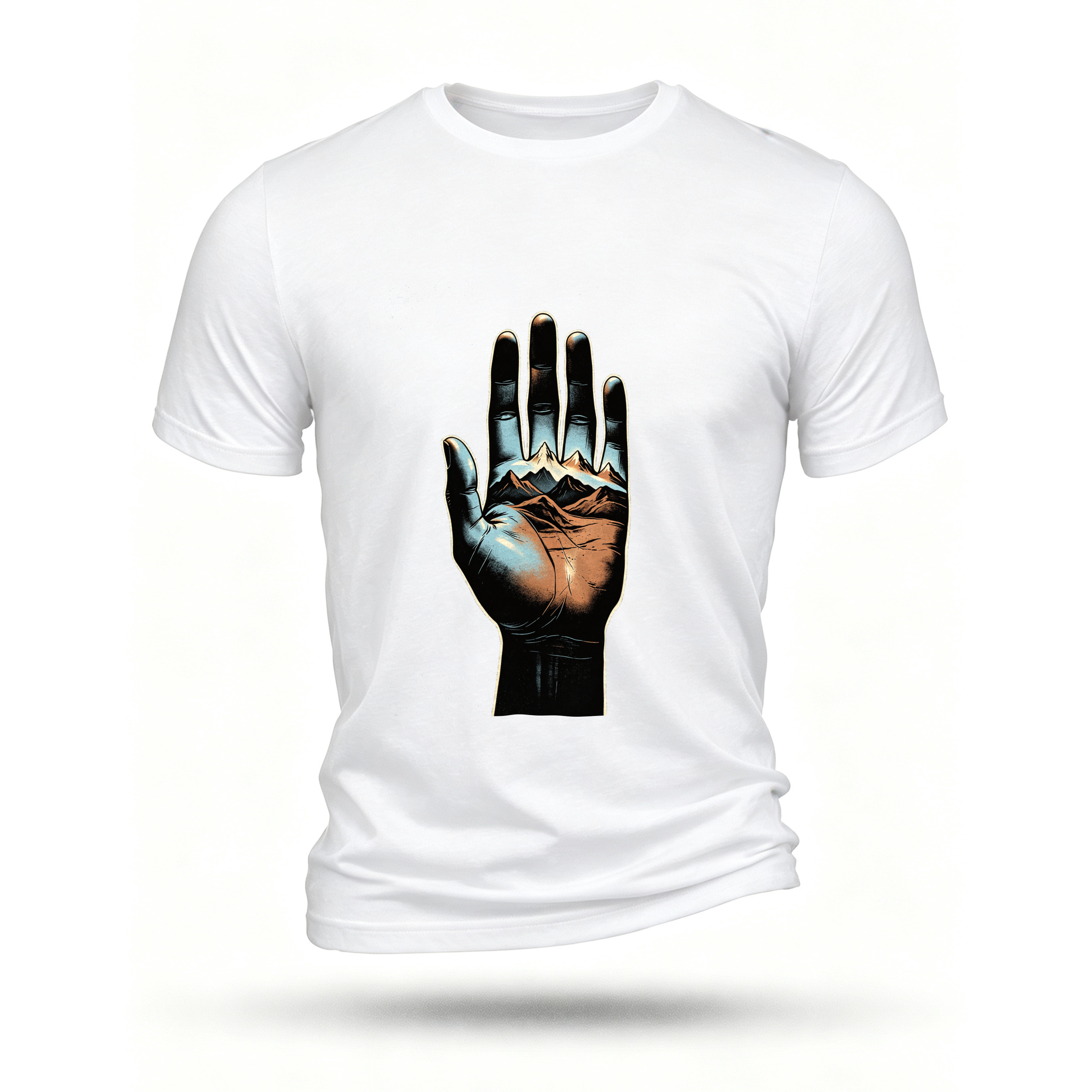White T-shirt, front print