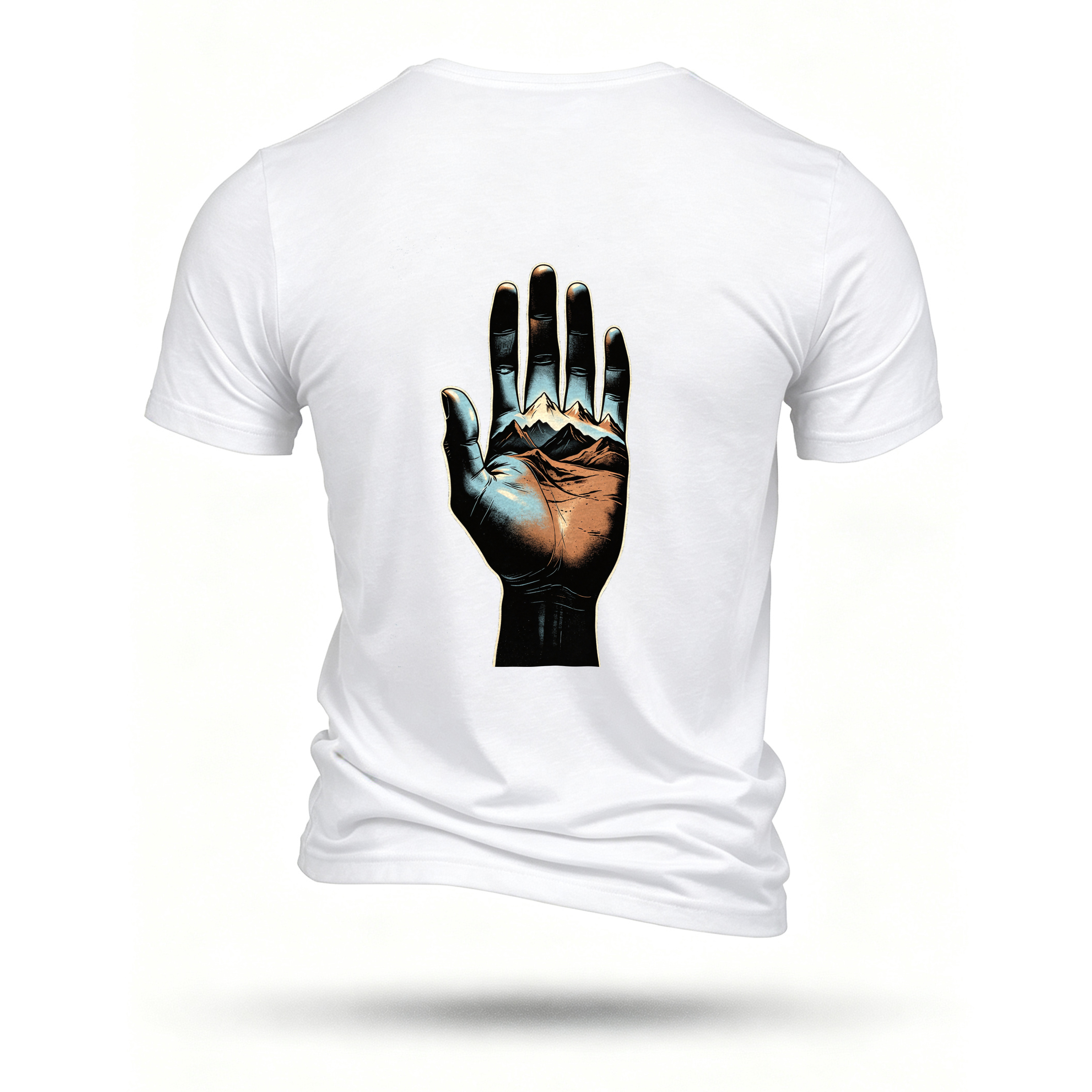 White T-shirt, back print