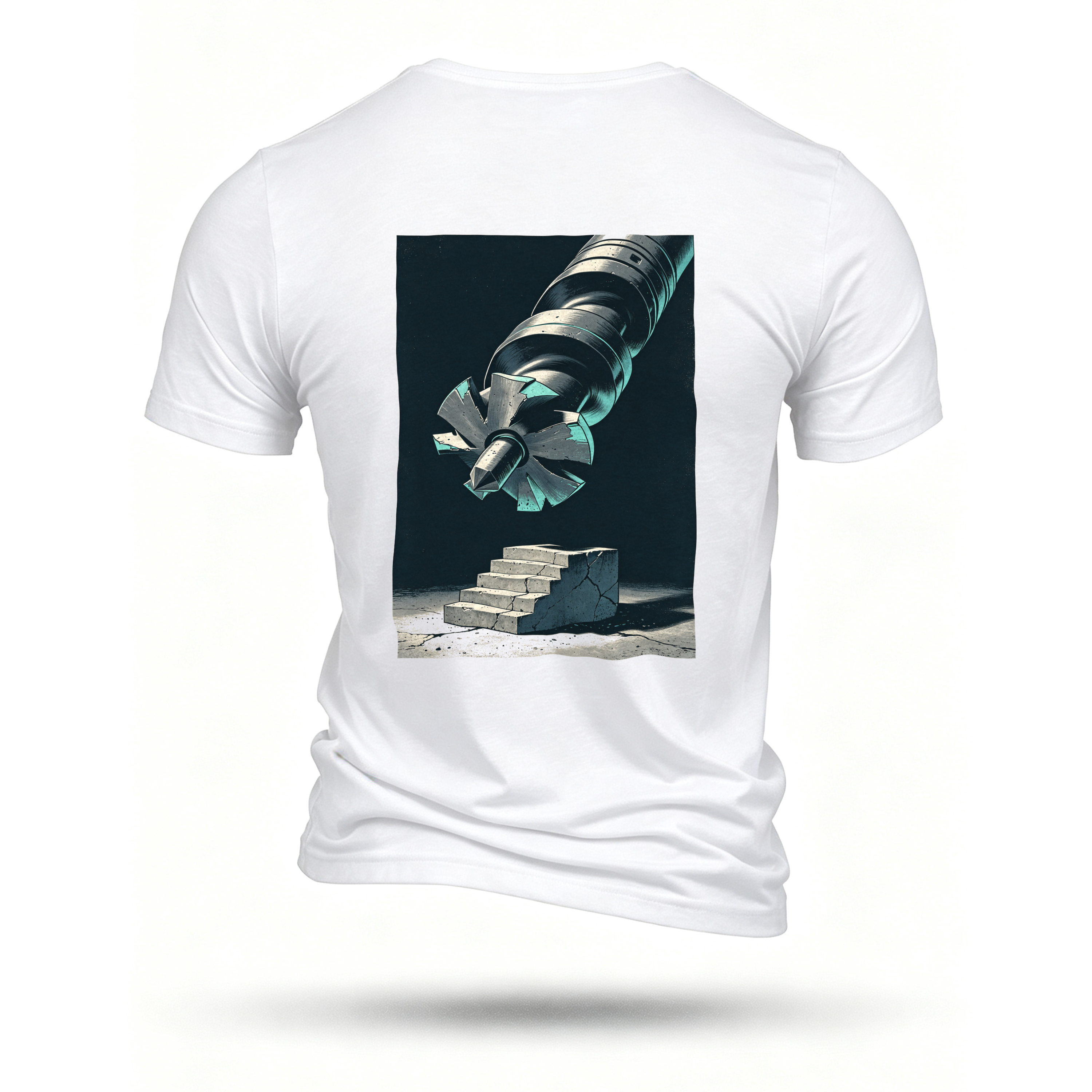 White T-shirt, back print