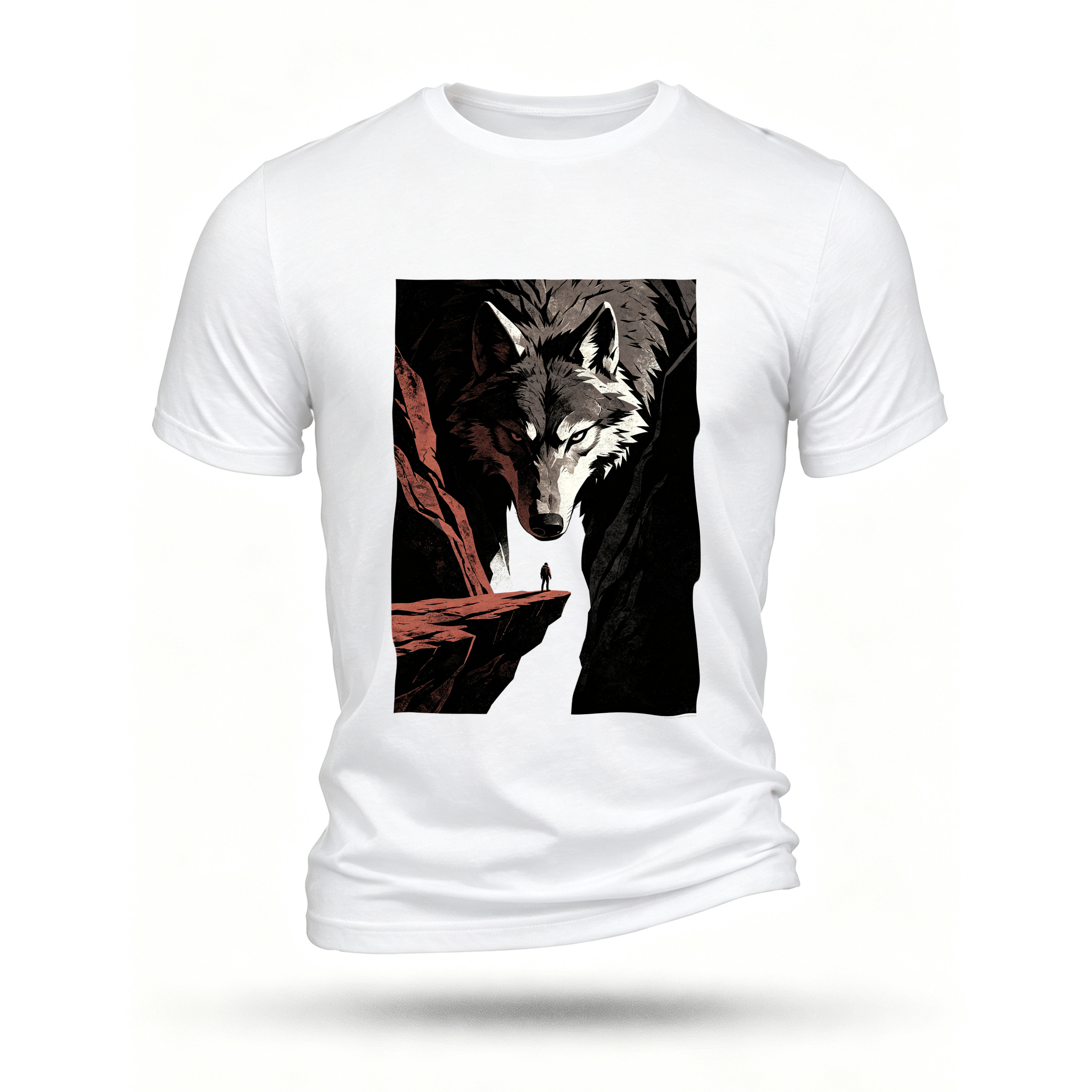 White T-shirt, front print