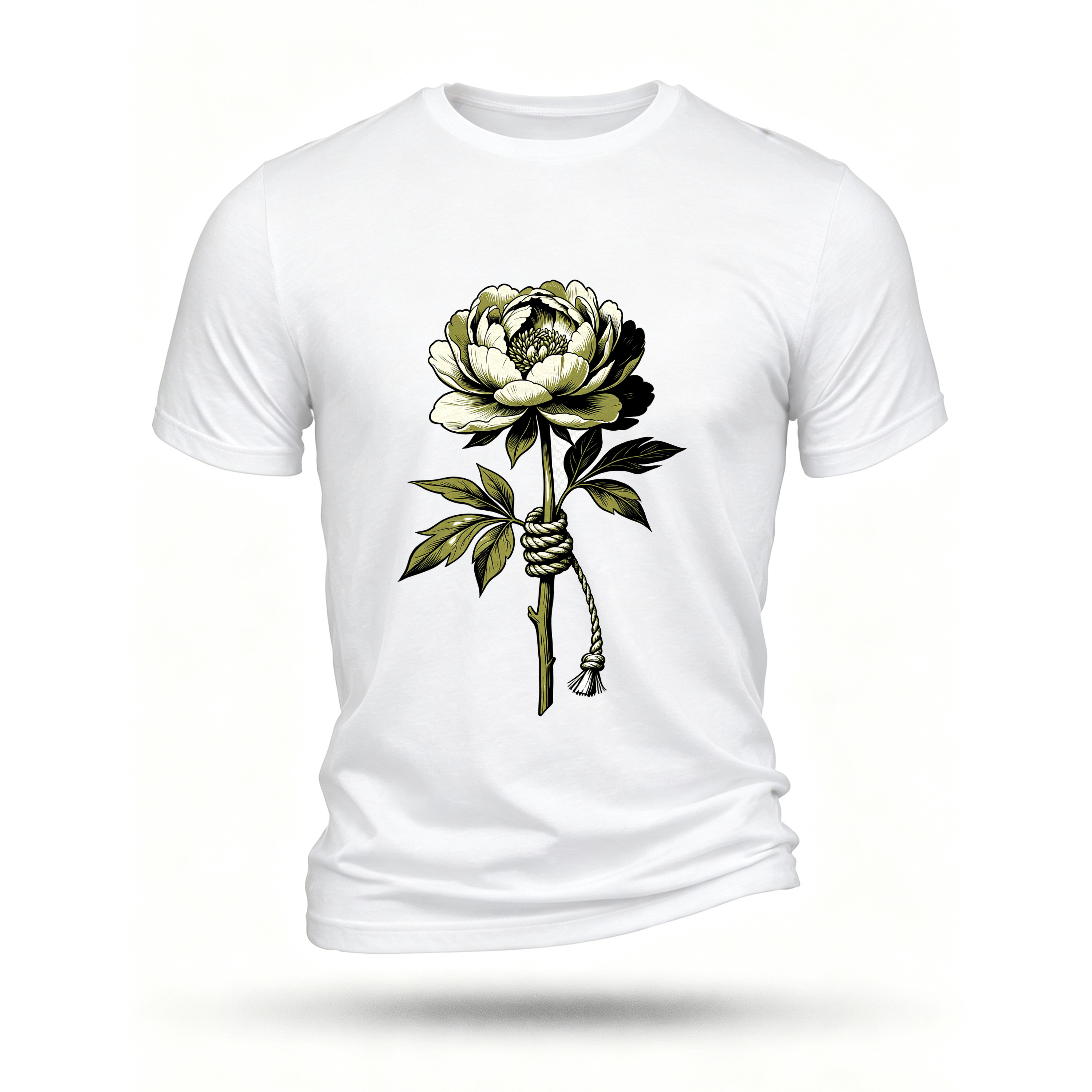 White T-shirt, front print