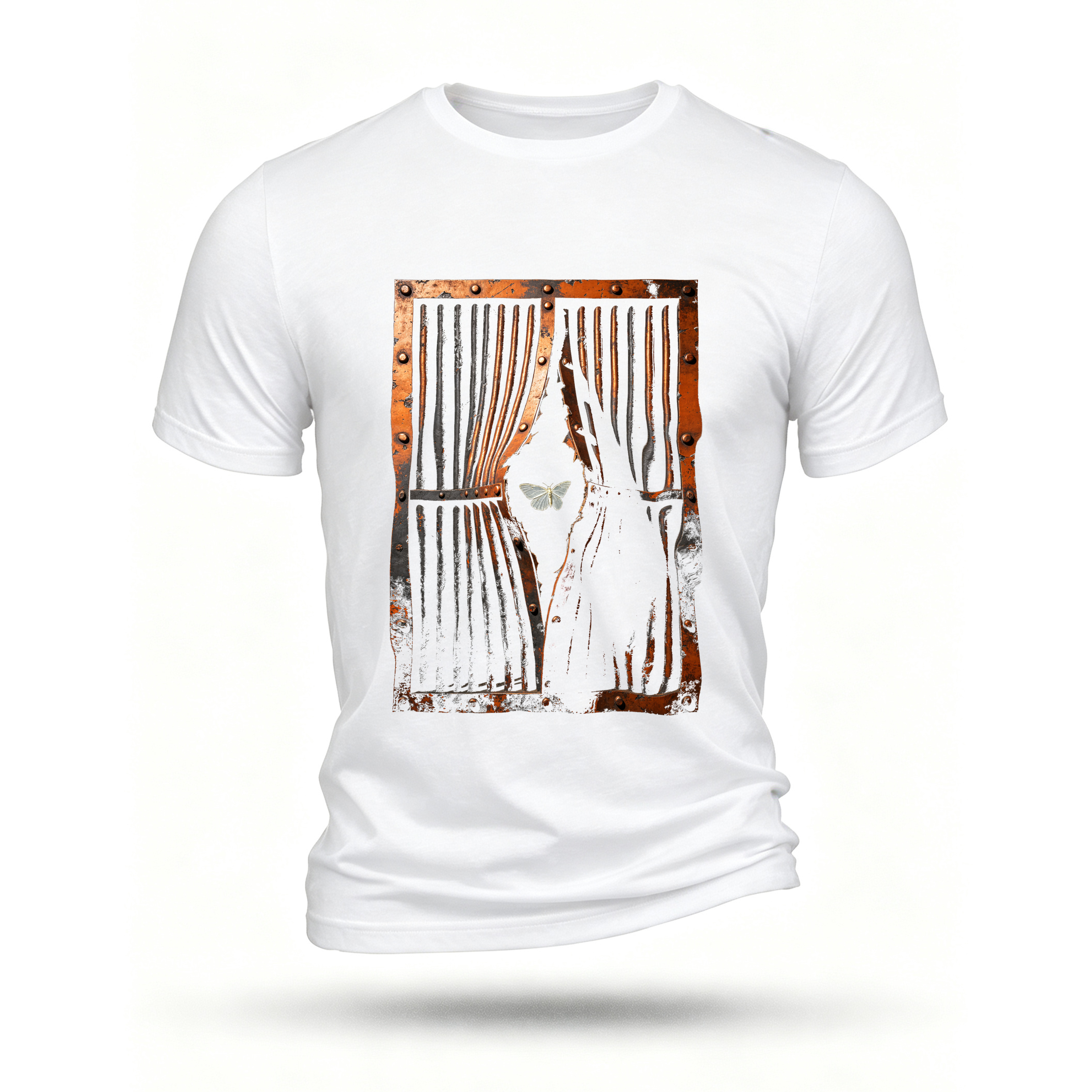 White T-shirt, front print