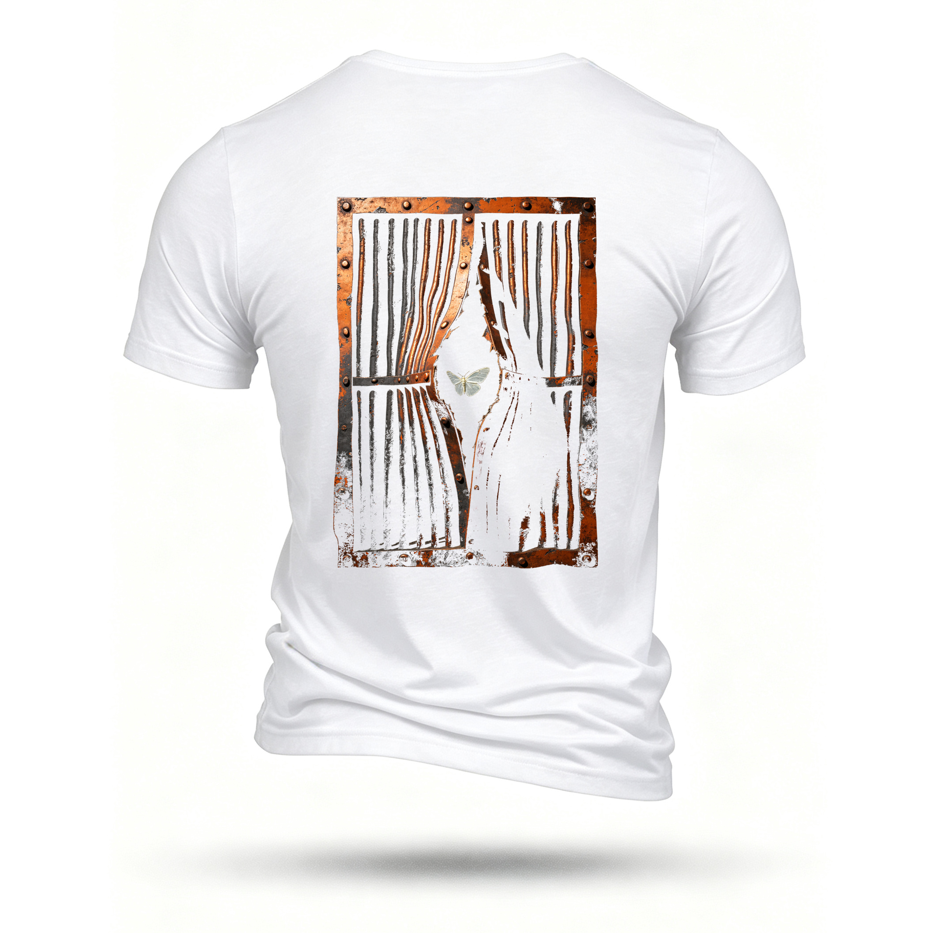 White T-shirt, back print