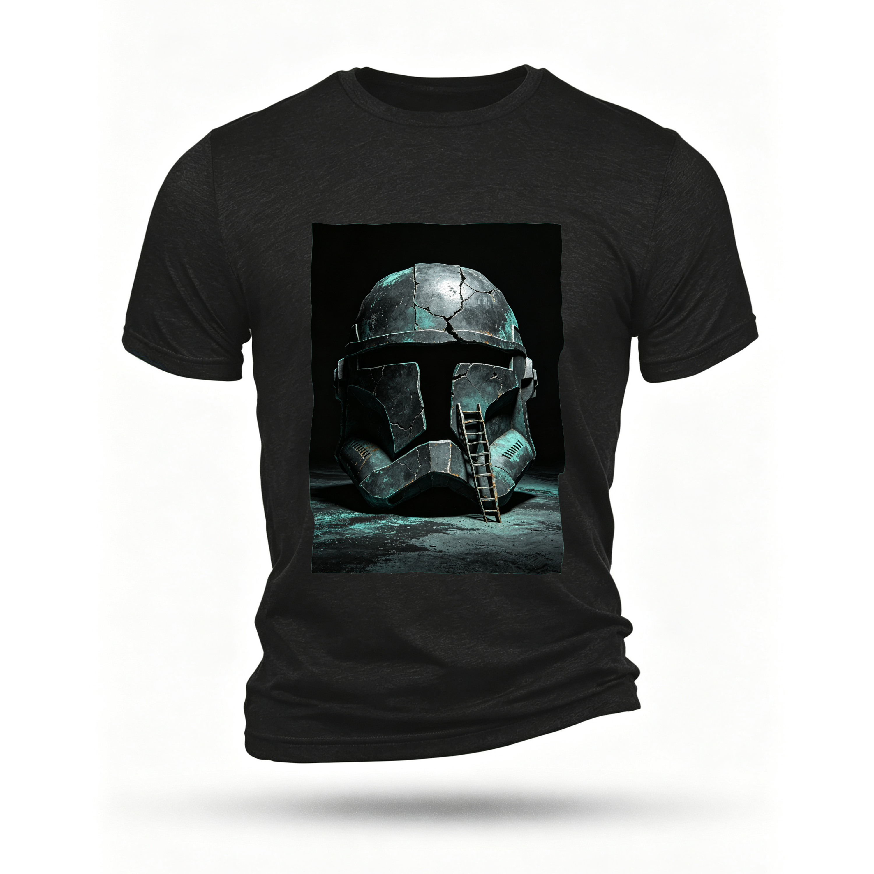 Black T-shirt, front print