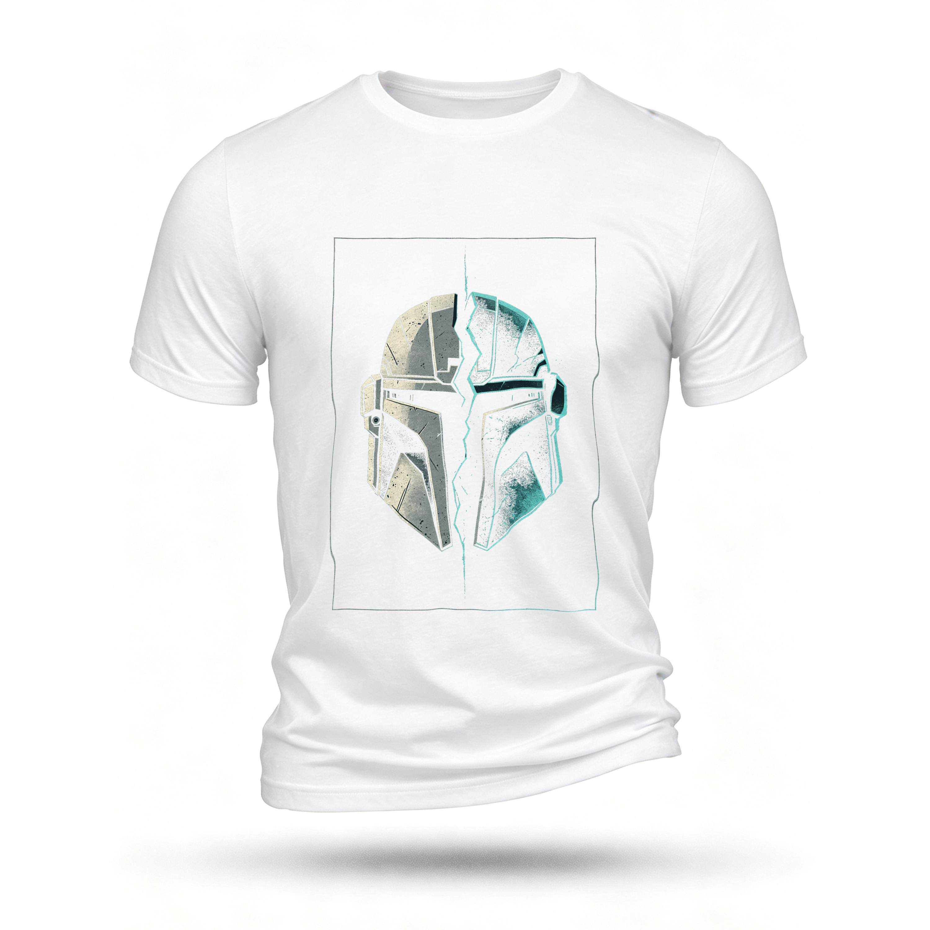 White T-shirt, front print