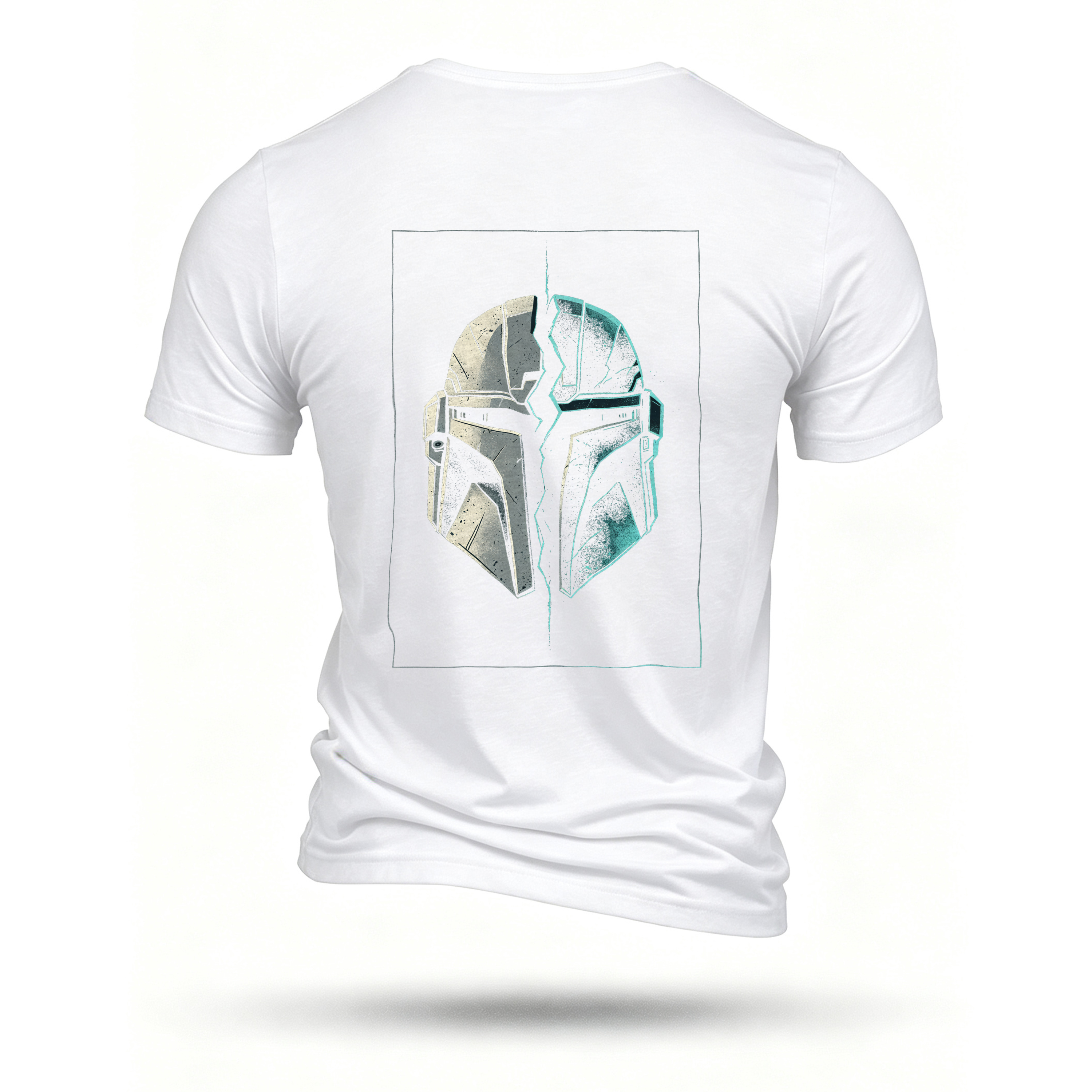 White T-shirt, back print