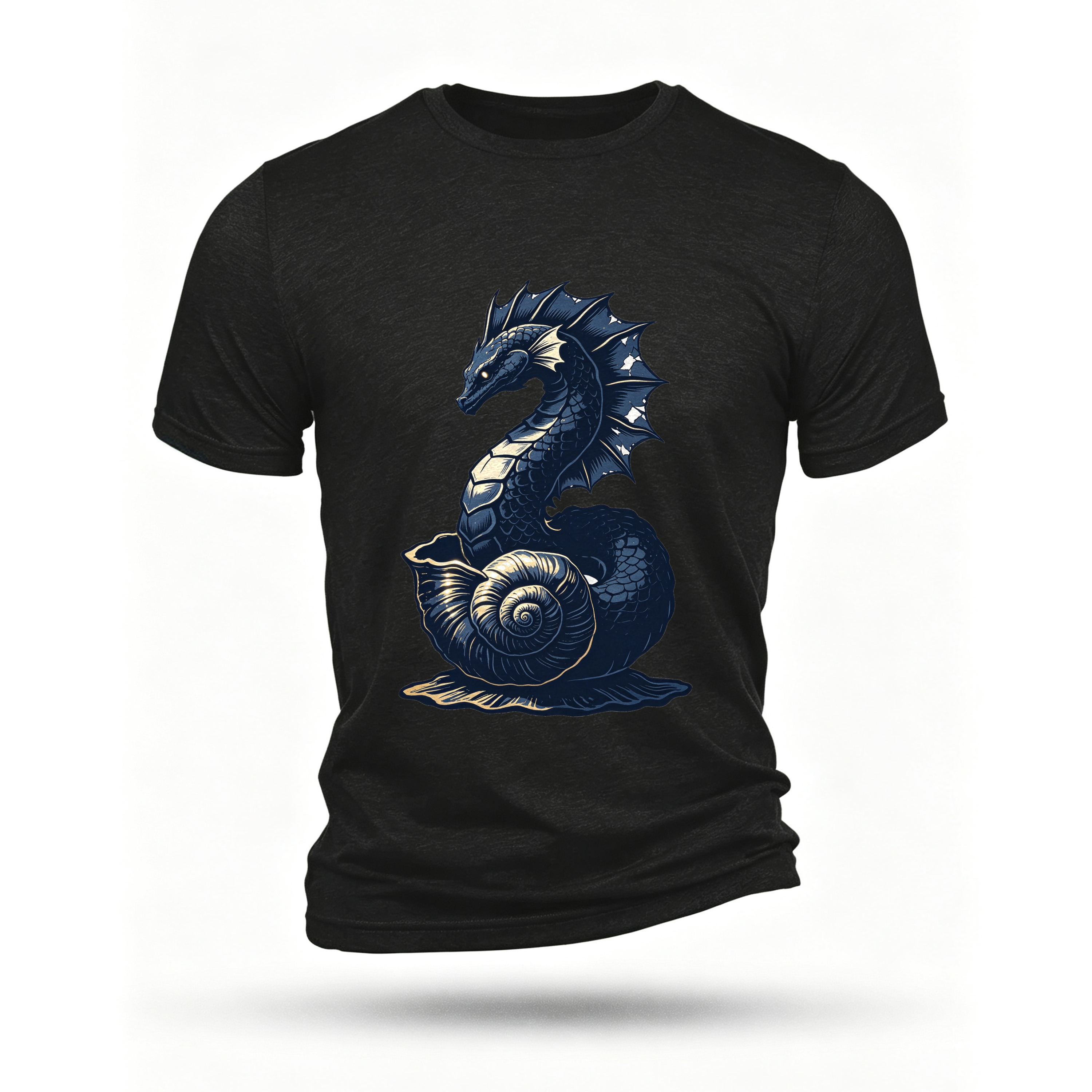 Black T-shirt, front print