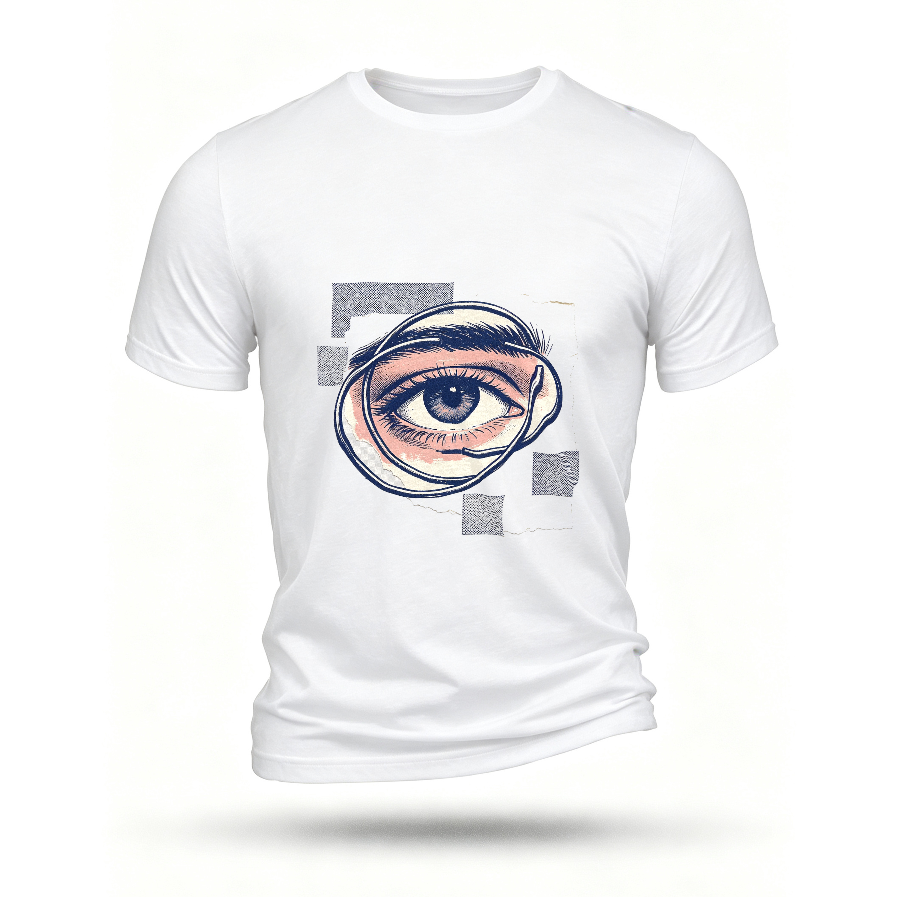 White T-shirt, front print