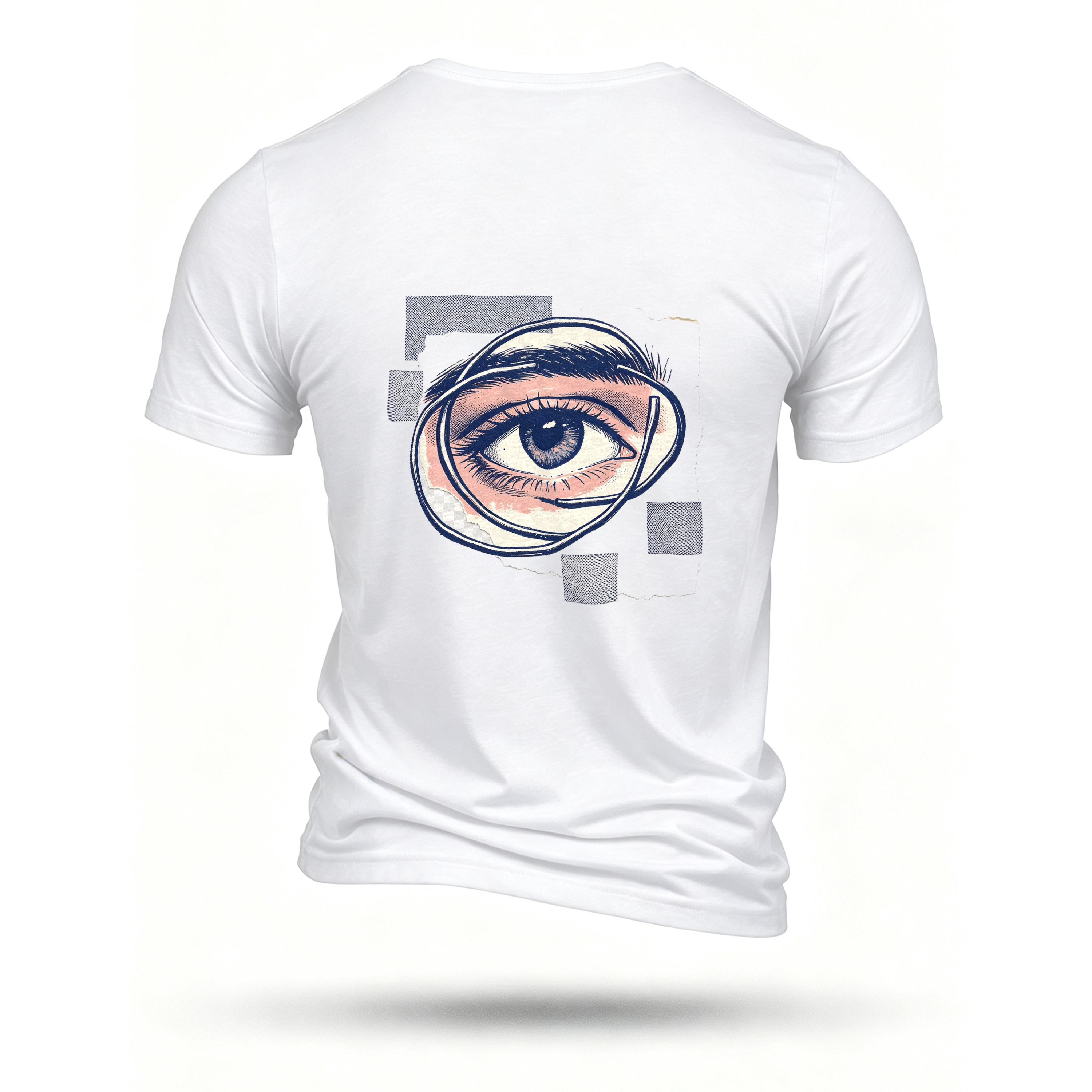 White T-shirt, back print